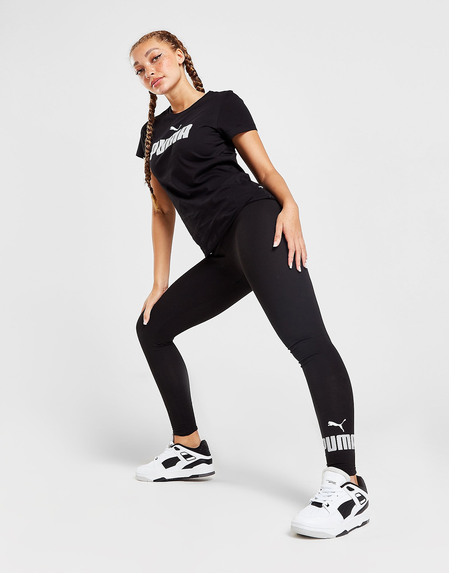 

Puma Core Outline Logo Leggings - Black - Womens, Black
