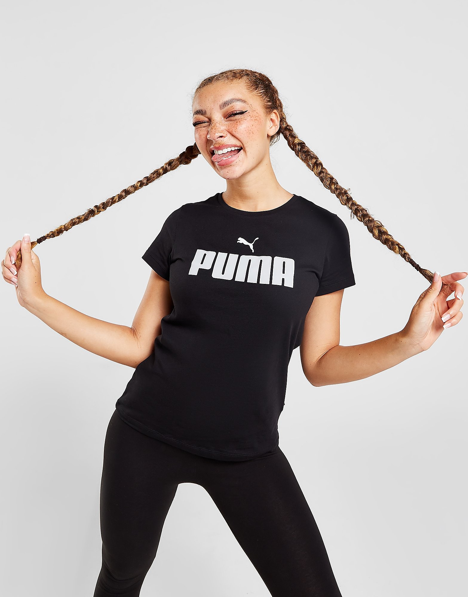 

Puma Core Outline Logo T-Shirt - Black - Womens, Black