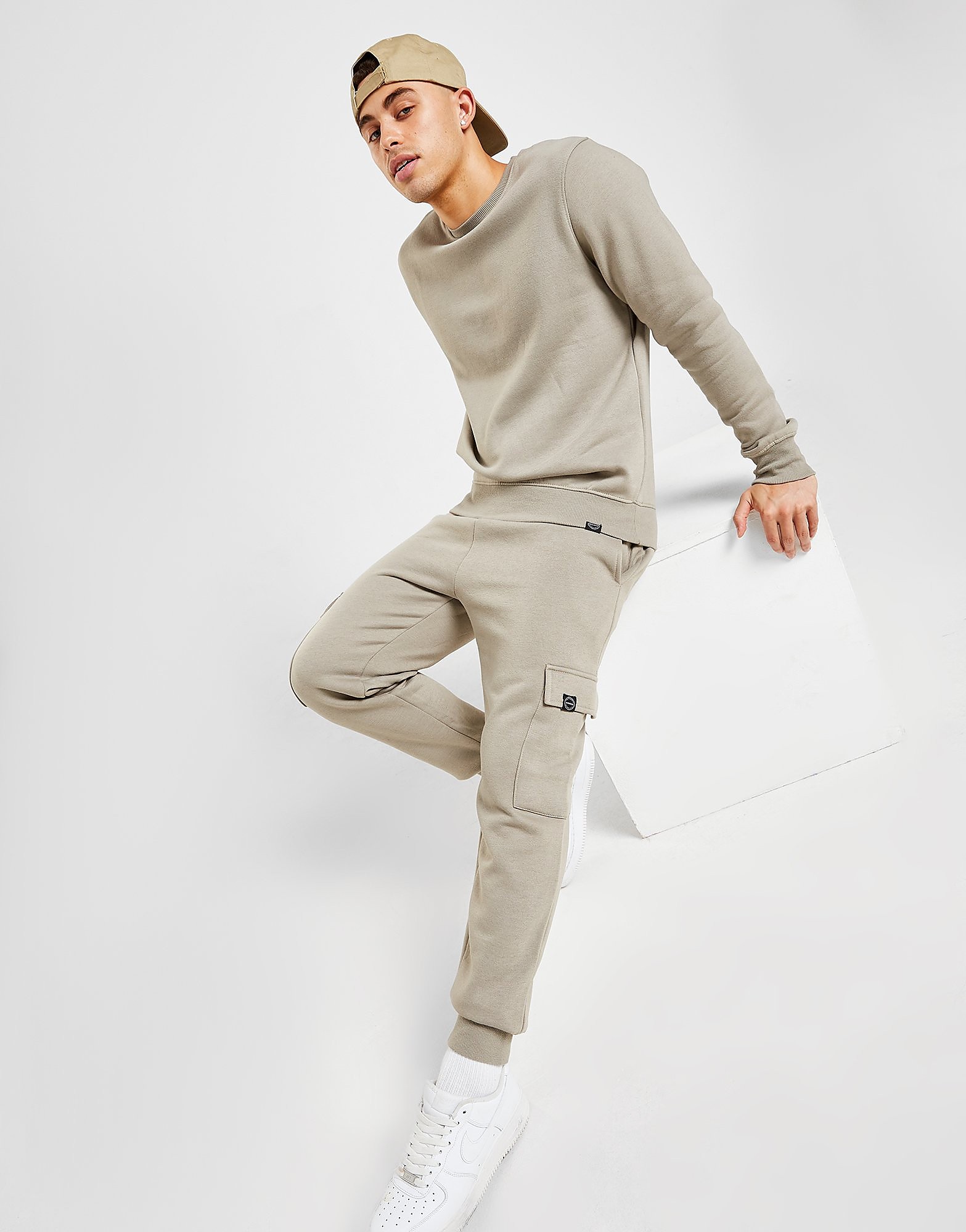 

Sustainable McKenzie Essential Fleece Cargo Joggers - Only at JD - Green - Mens, Green