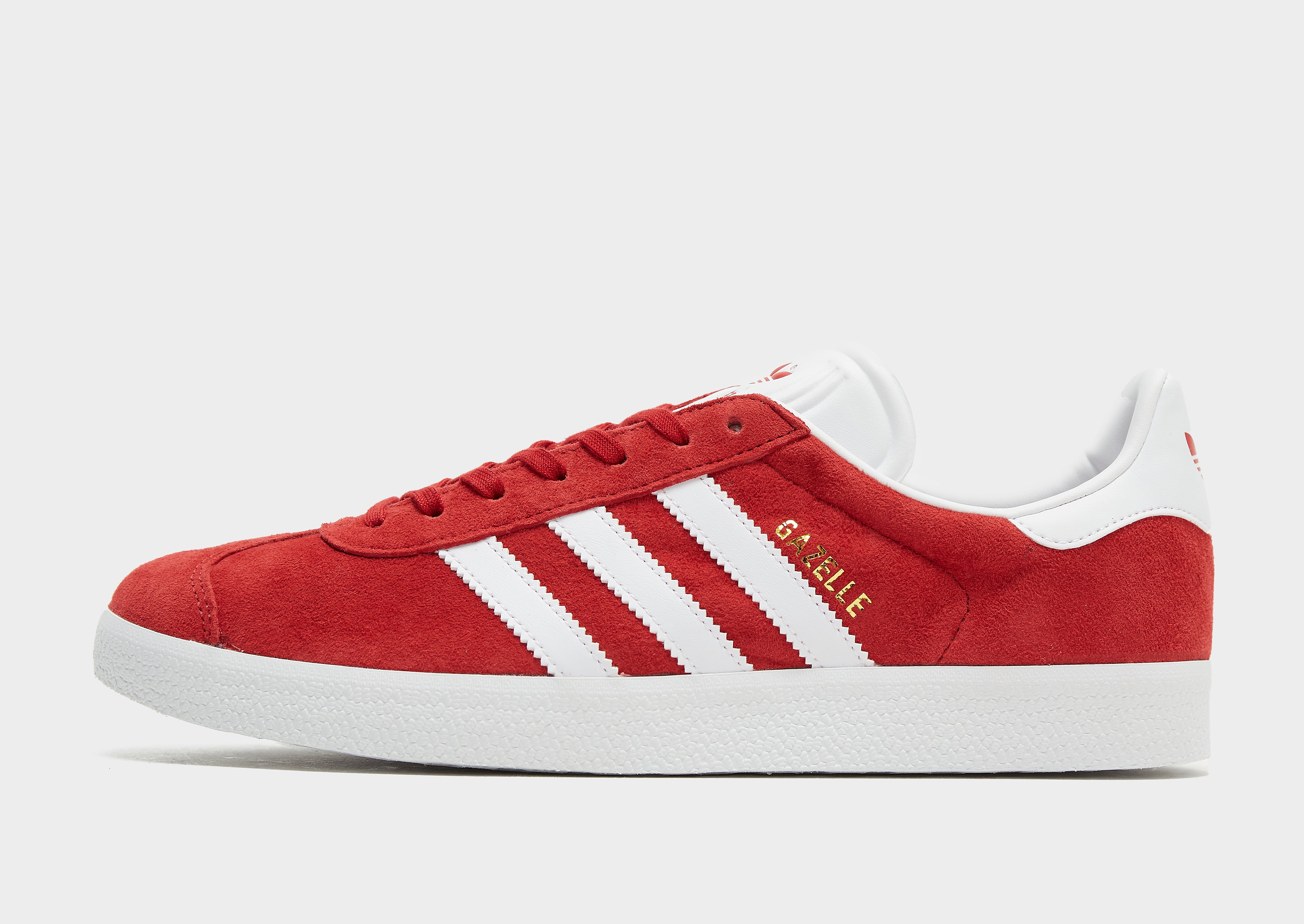

adidas Originals Gazelle - Power Red / White / Gold Metallic - Mens, Power Red / White / Gold Metallic