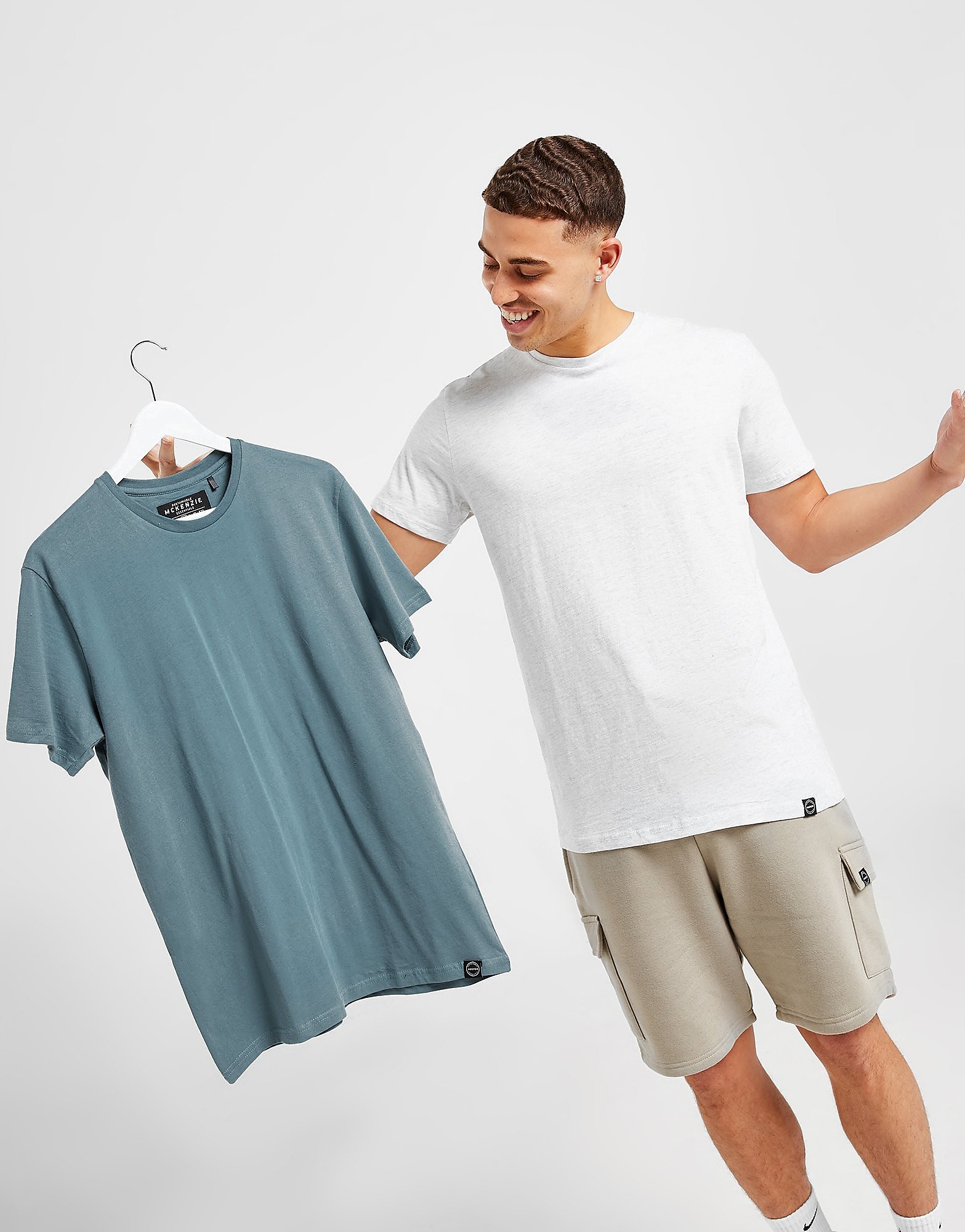 

Sustainable McKenzie Essential 2-Pack T-Shirts - Only at JD - White - Mens, White