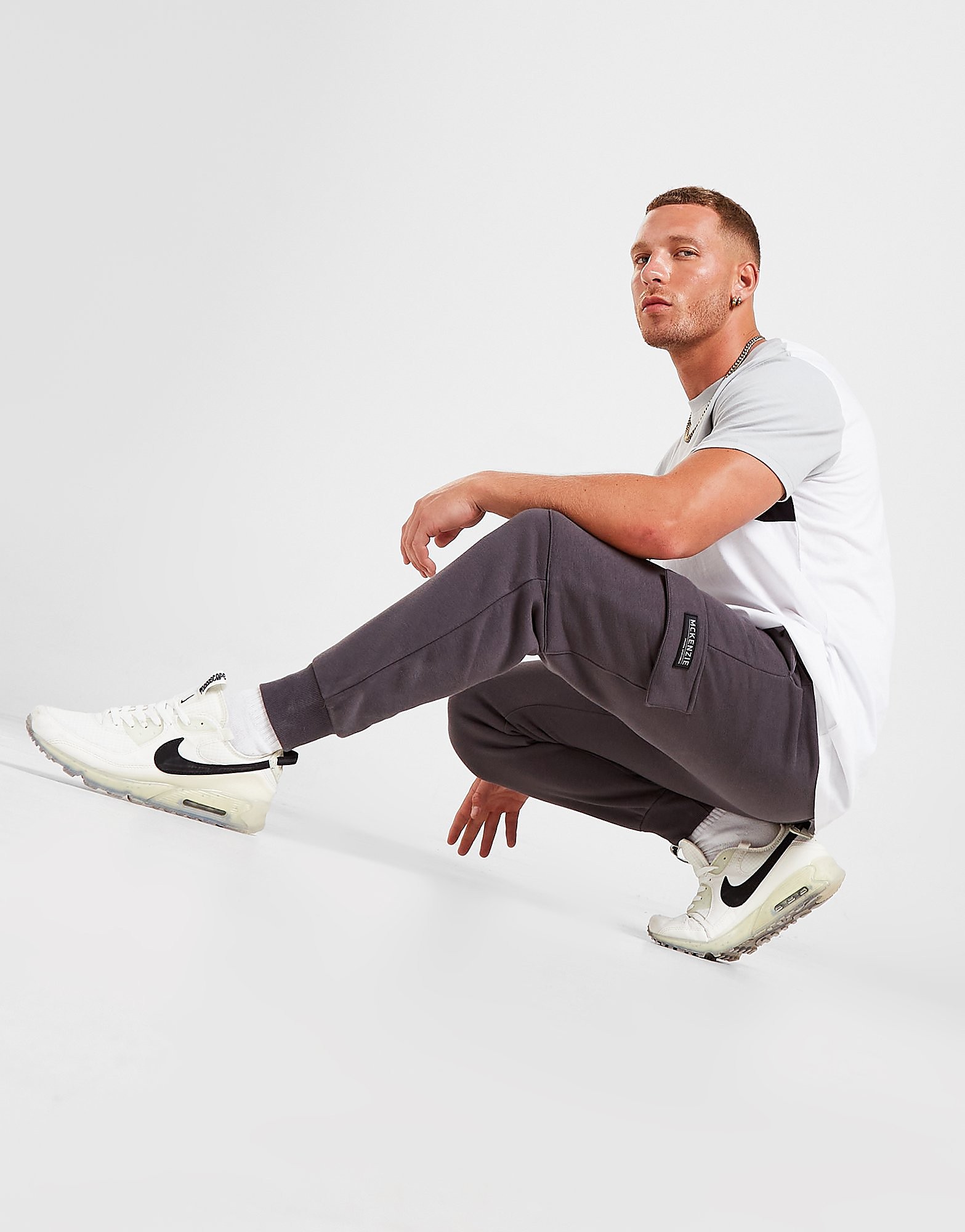 

McKenzie Masefield 2 Cargo Joggers - Only at JD - Grey - Mens, Grey