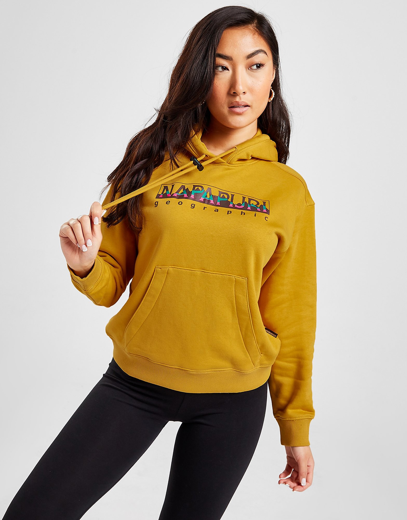 

Napapijri Graphic Overhead Hoodie - Yellow - Womens, Yellow
