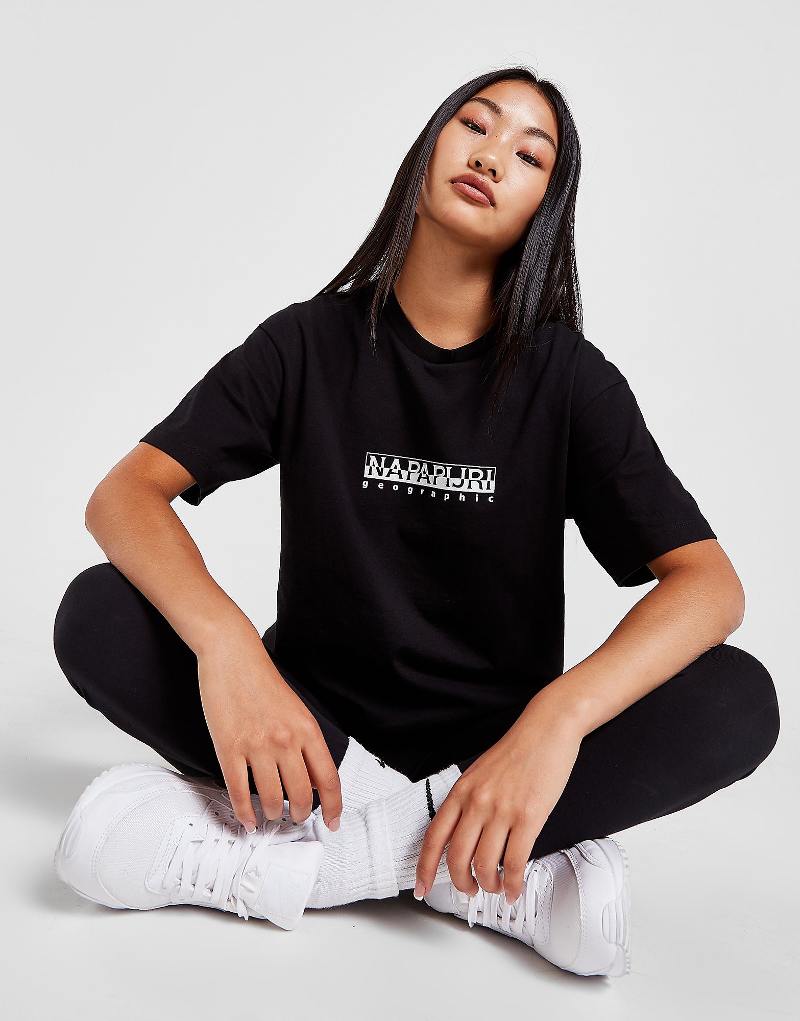 

Napapijri Box T-Shirt - Black - Womens, Black