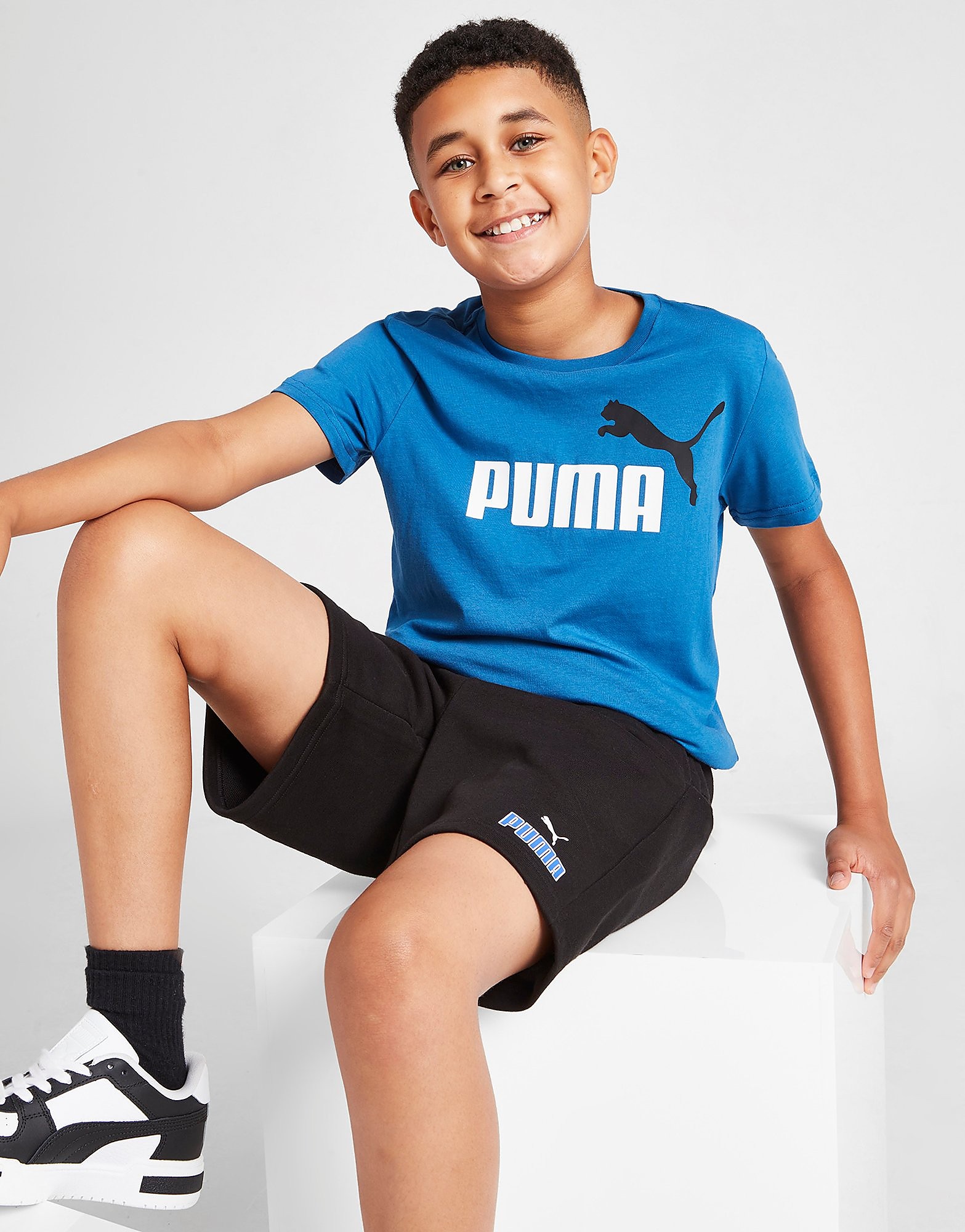

Puma Essential Logo T-Shirt Junior - Blue - Kids, Blue