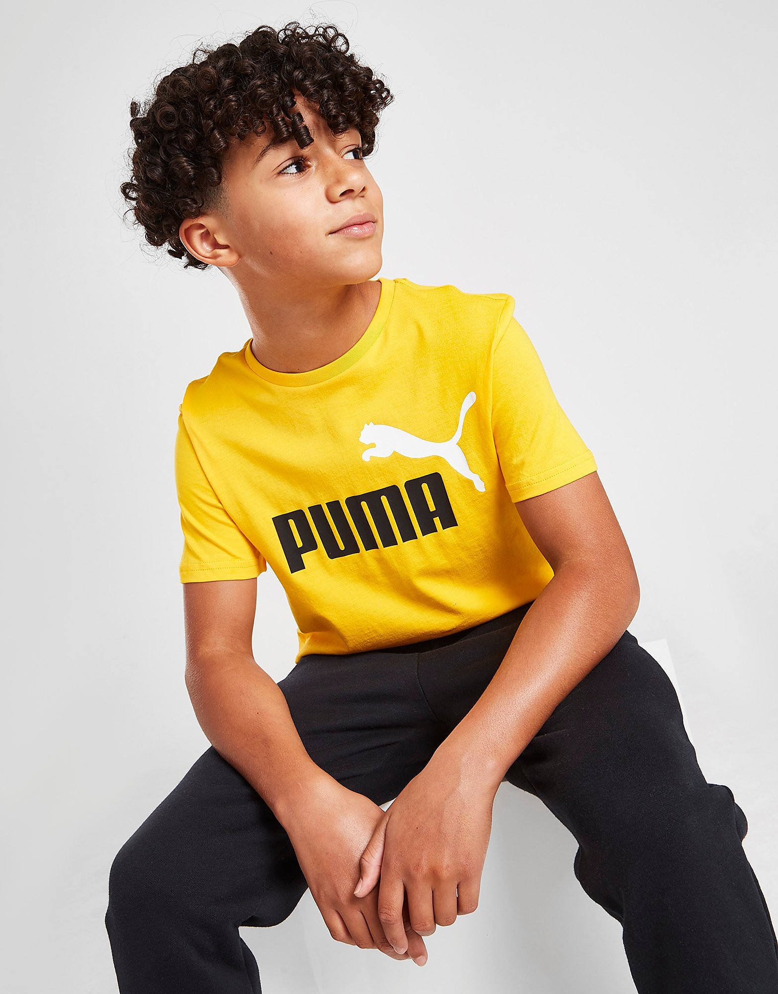 

Puma Essential Logo T-Shirt Junior - Yellow - Kids, Yellow