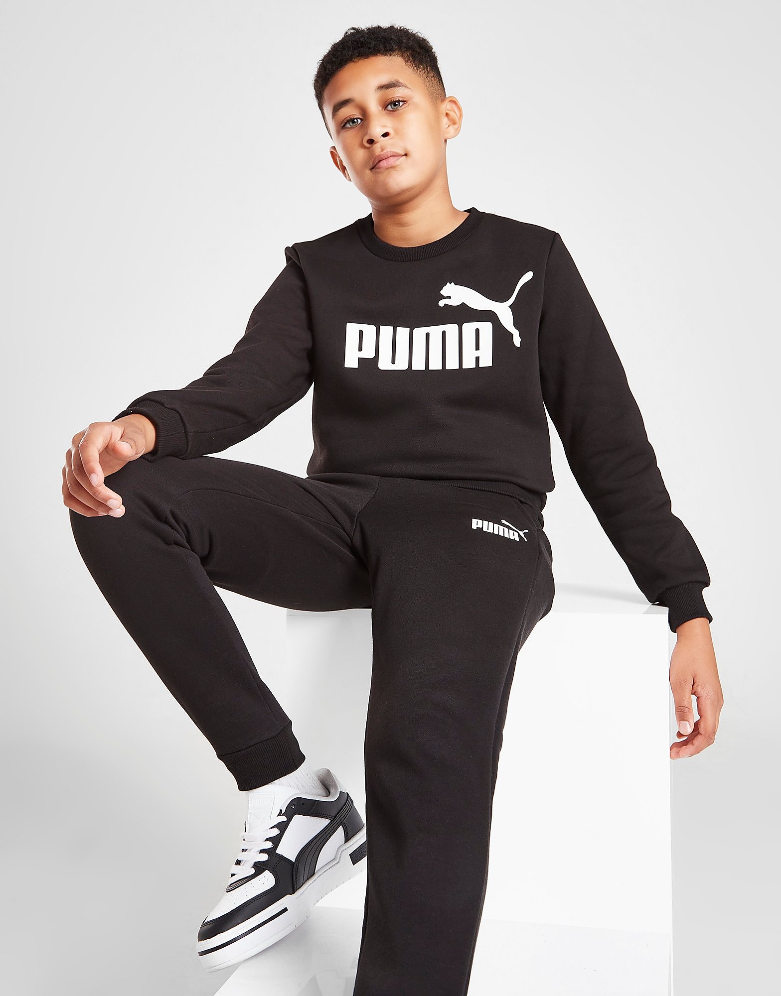 

Puma Crew Fleece Tracksuit Junior - Black - Kids, Black