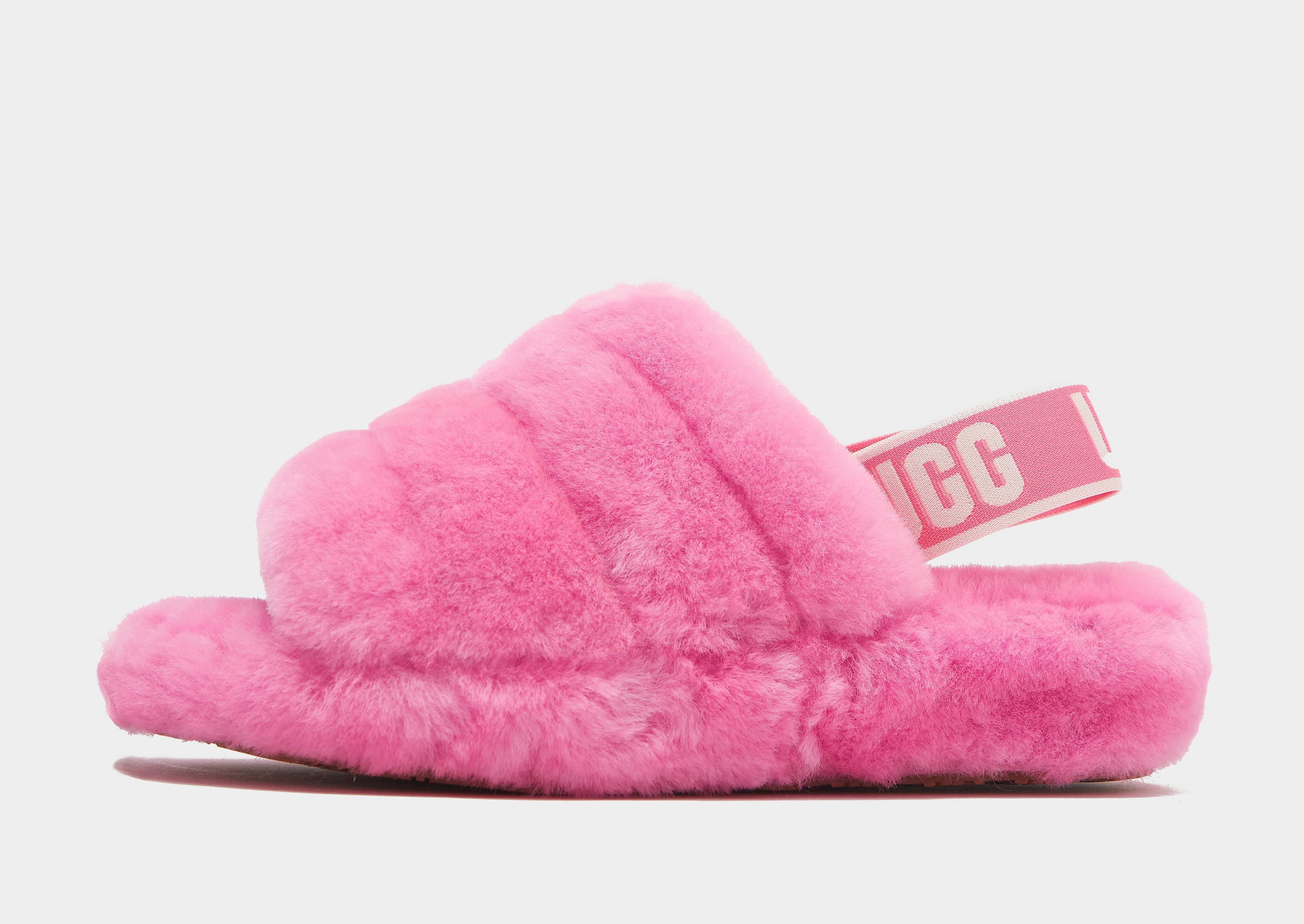 

UGG Fluff Yeah Logo Slides - Pink - Womens, Pink