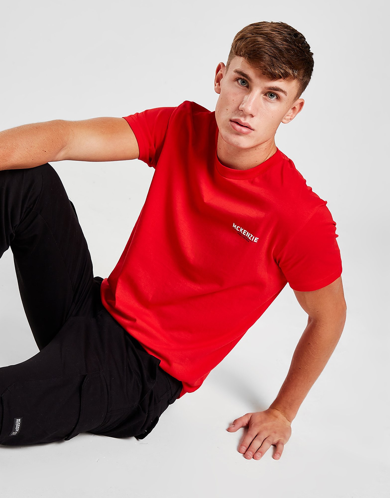 

McKenzie Essential Logo T-Shirt - Only at JD - Red - Mens, Red