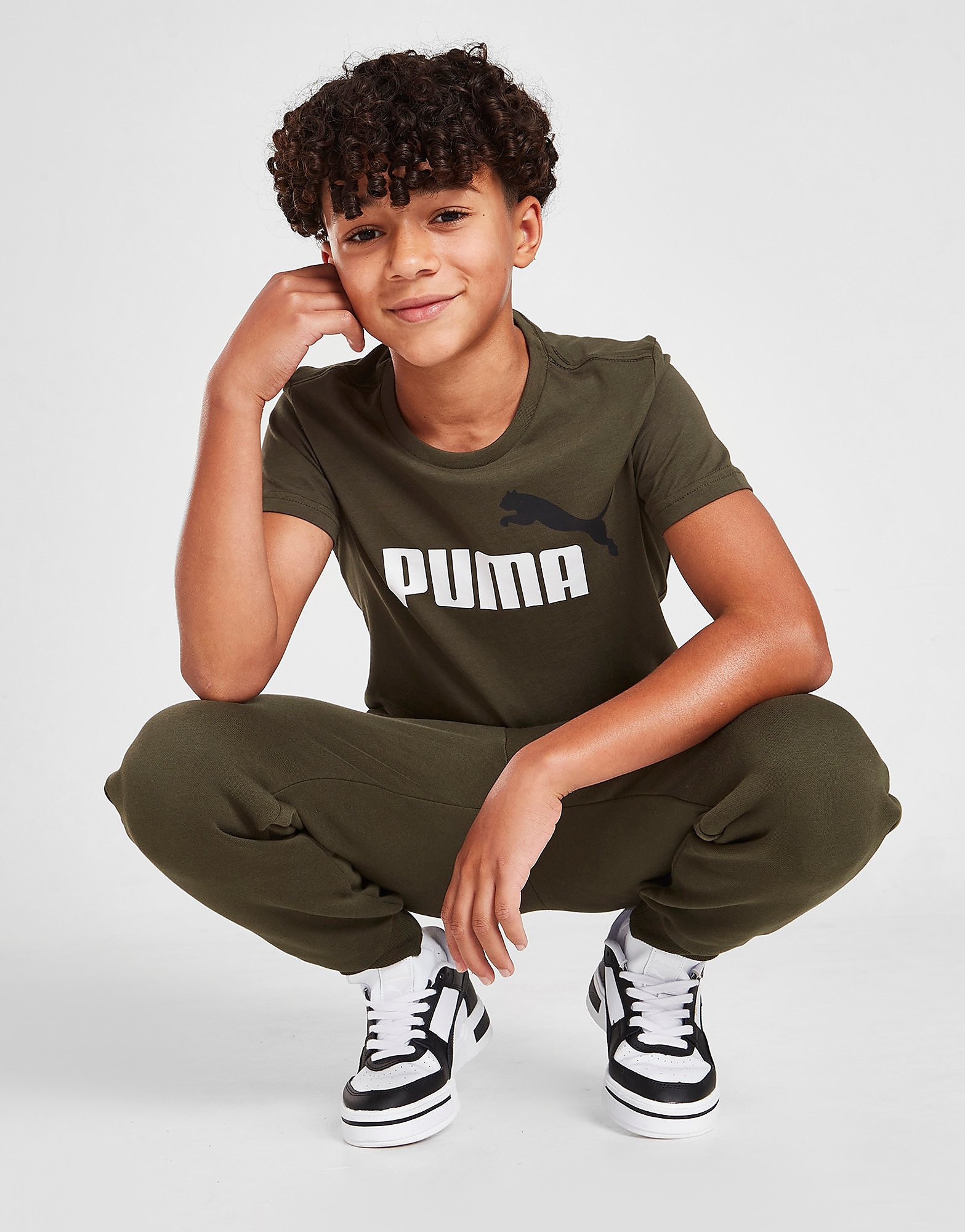

Puma Essential Logo T-Shirt Junior - Green - Kids, Green