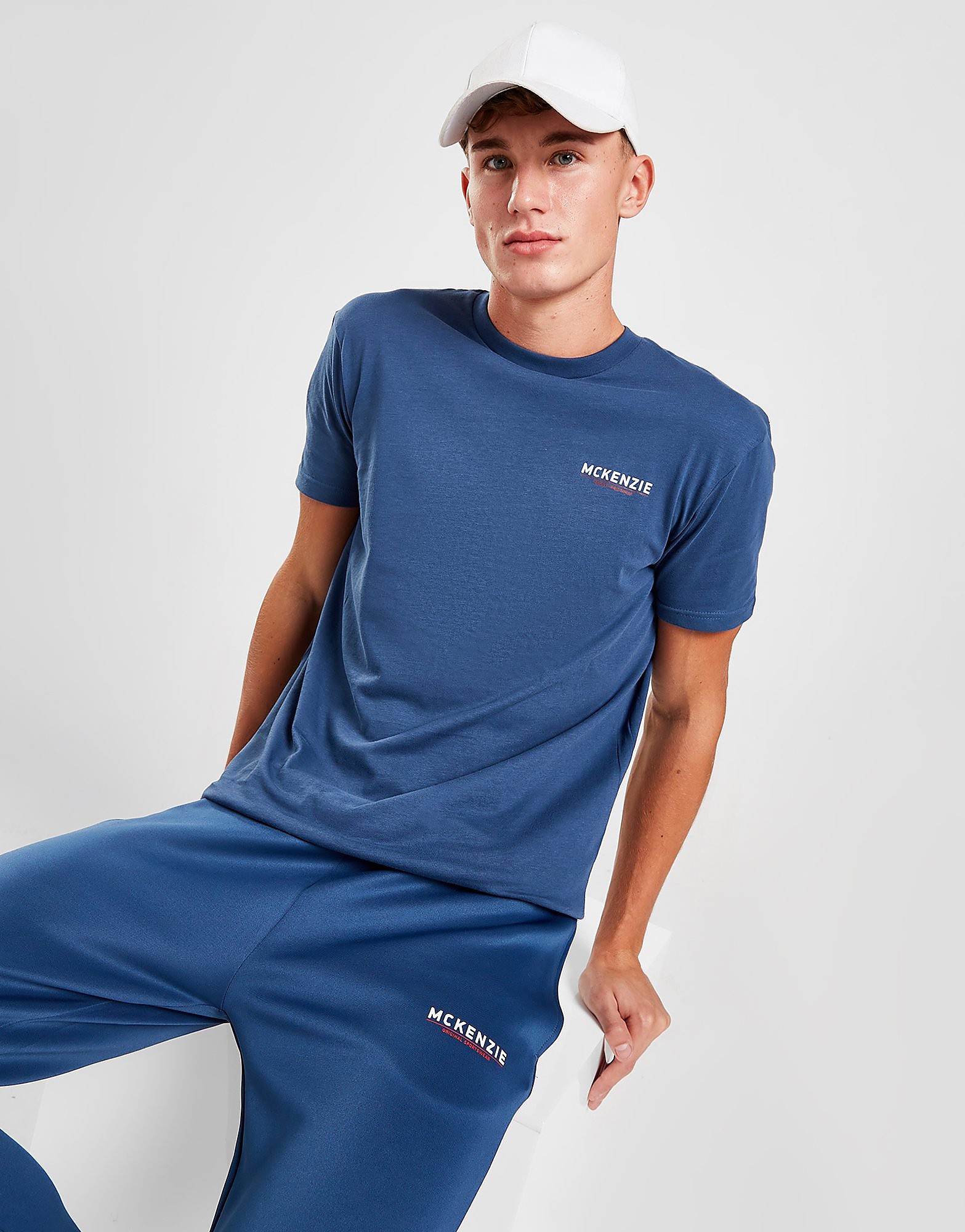 

McKenzie Essential Logo T-Shirt - Only at JD - Blue - Mens, Blue