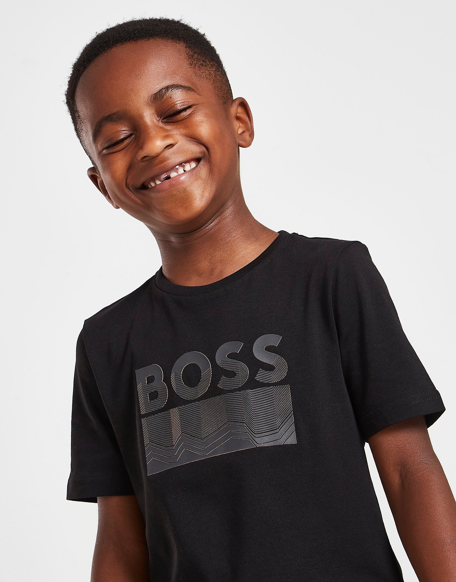 

BOSS Fade Logo T-Shirt Children - Black - Kids, Black