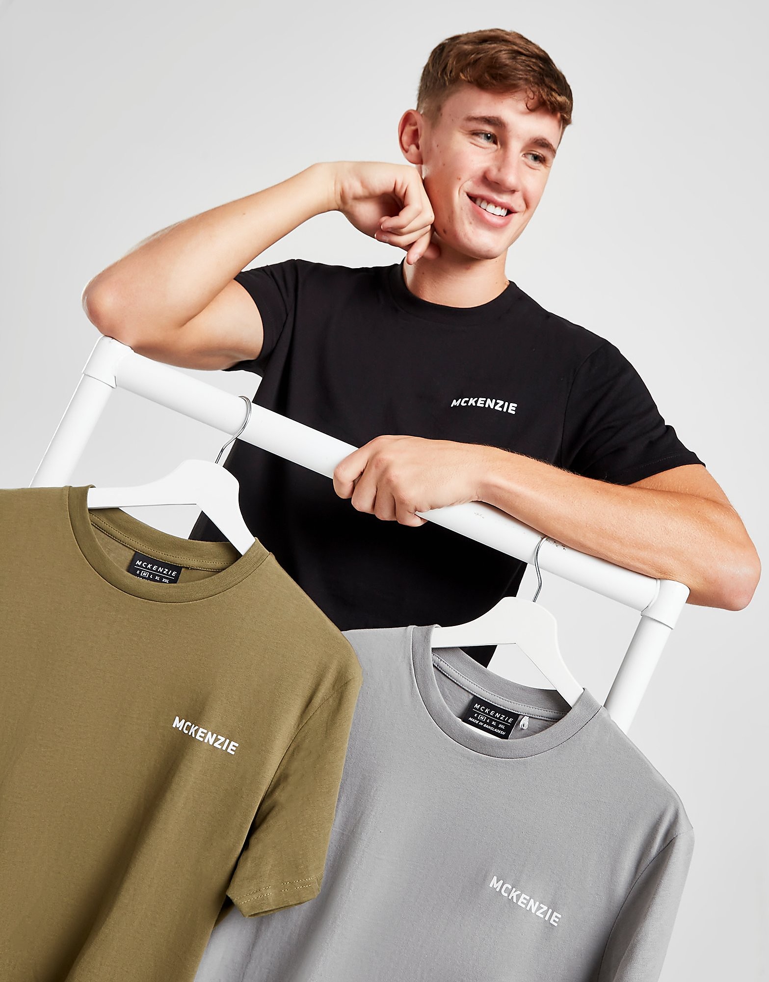 

McKenzie 3-Pack Essential T-Shirts - Only at JD - Multi Coloured - Mens, Multi Coloured