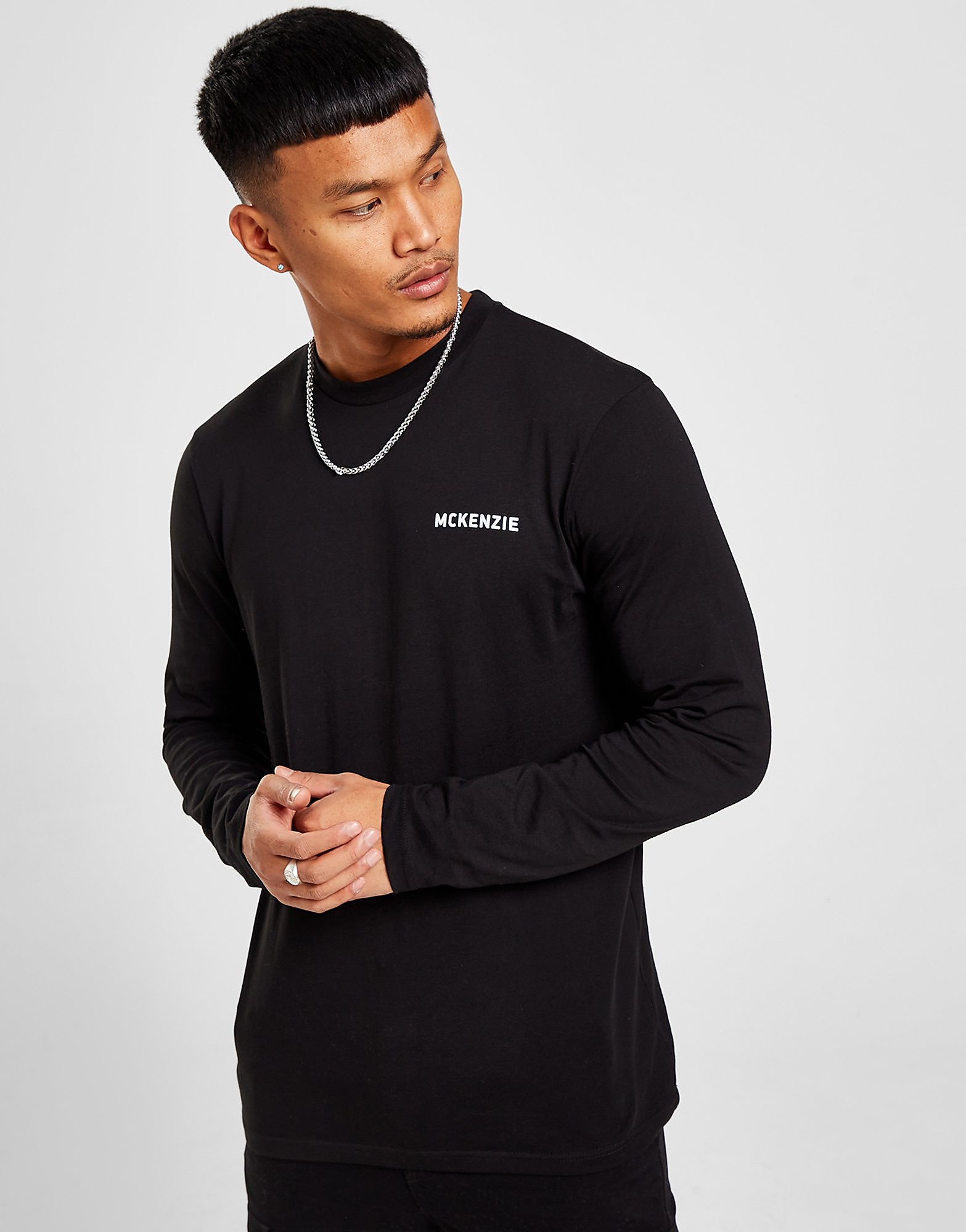 

McKenzie 2-Pack Essential Long Sleeve T-Shirts - Only at JD - Black - Mens, Black