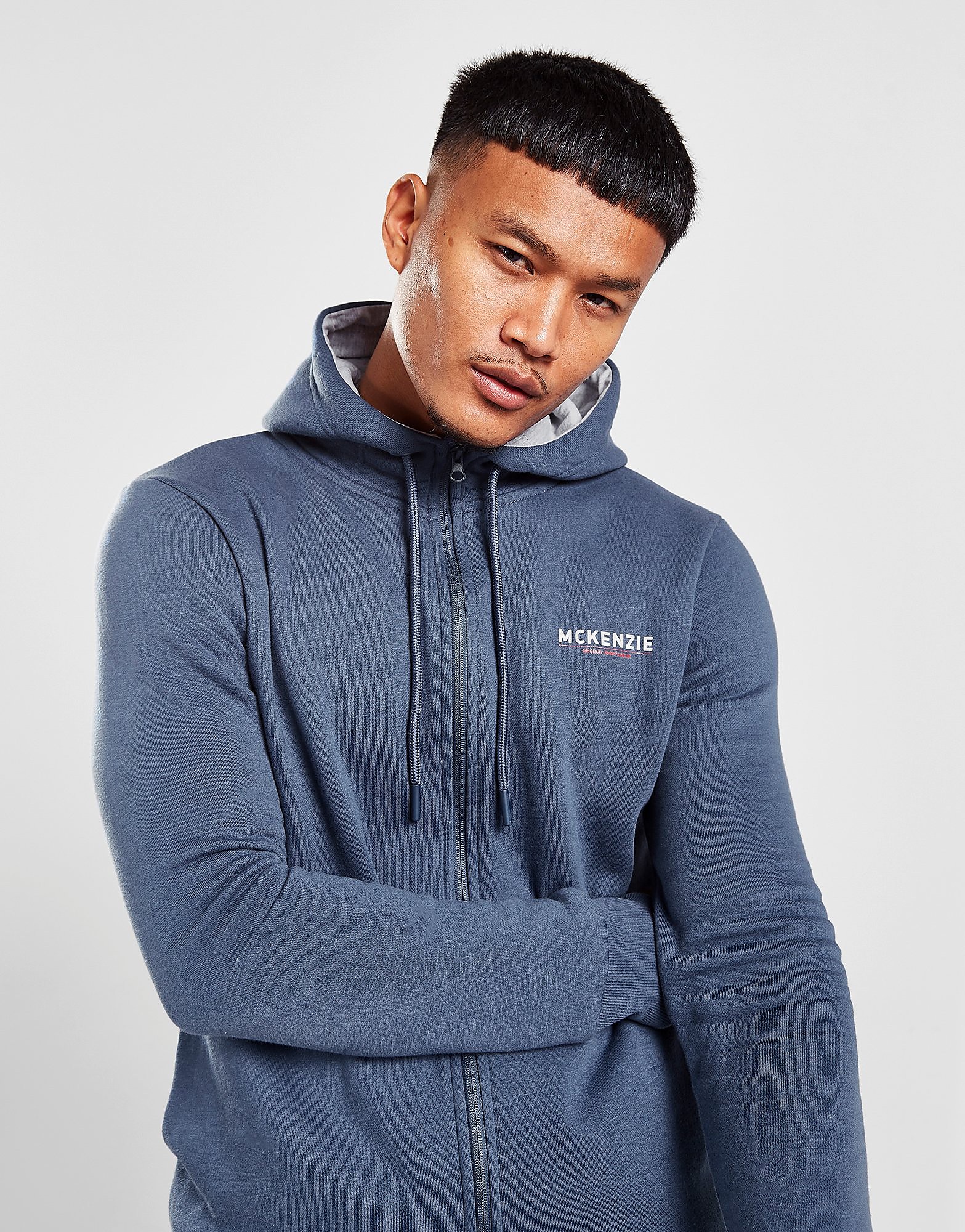 

McKenzie Essential Zip Through Hoodie Men's - Only at JD - Blue, Blue