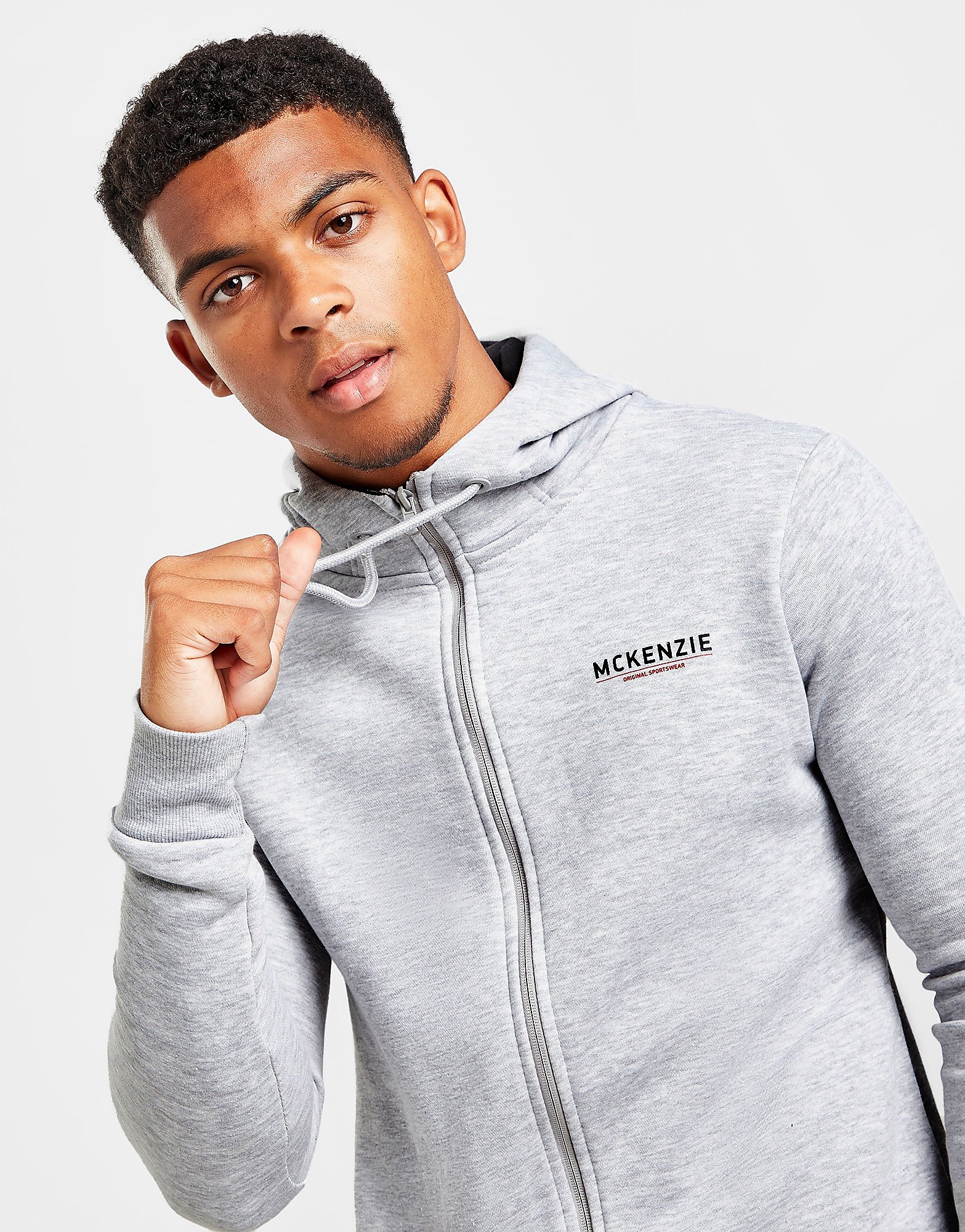 

McKenzie Essentials Zip Through Hoodie 2 - Only at JD - Grey - Mens, Grey