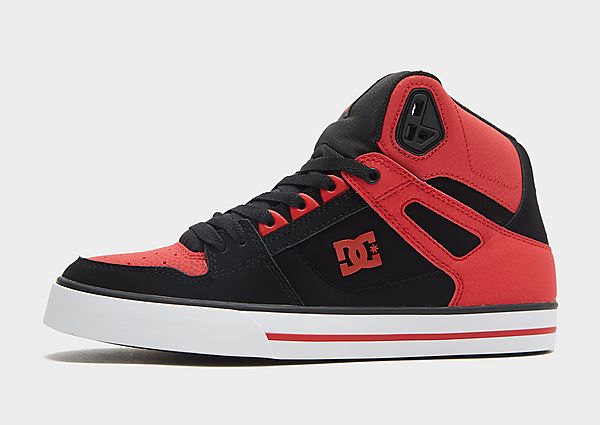 dc shoes pure high top - red, red