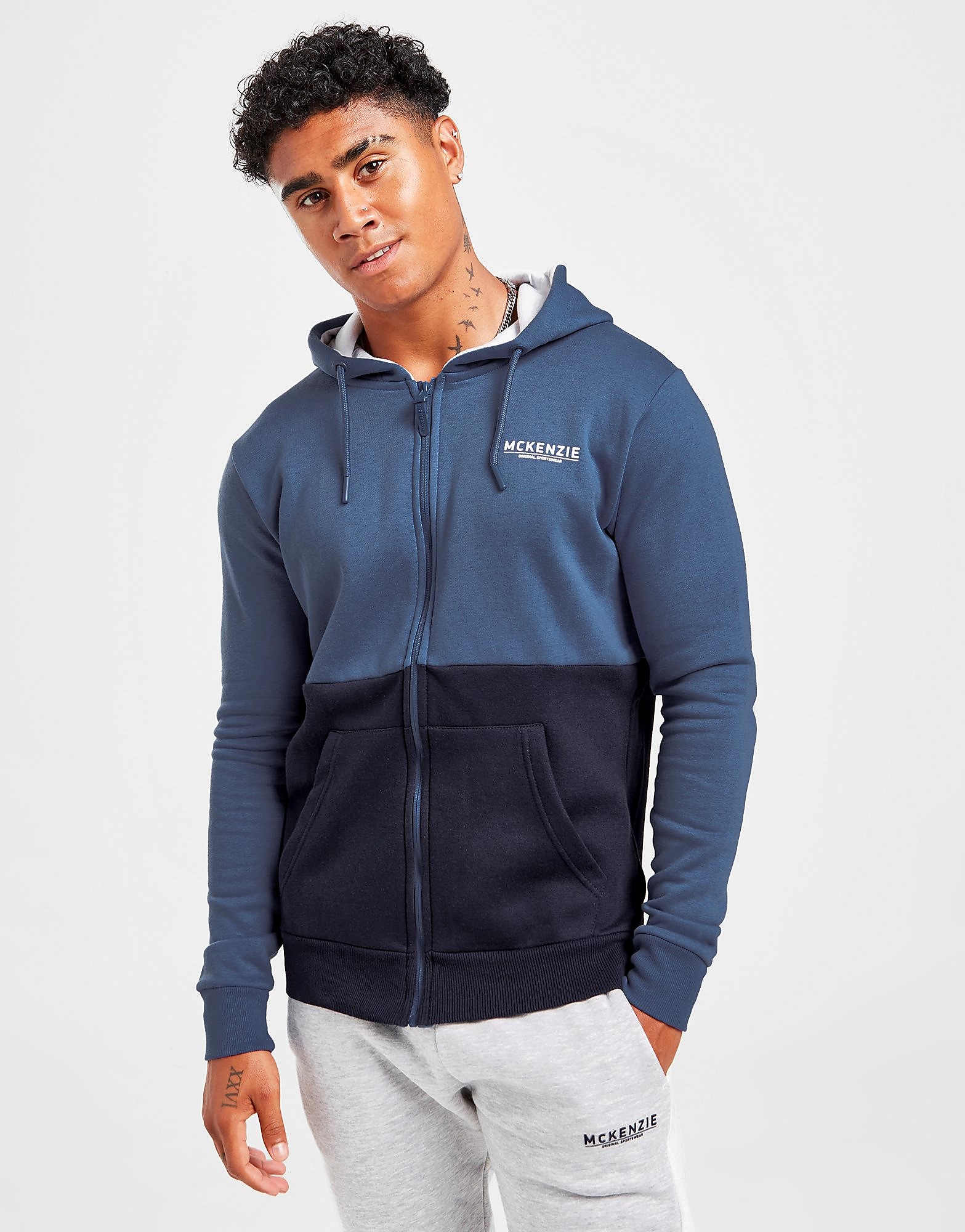 

McKenzie Jude 2 Full Zip Hoodie - Only at JD - Blue - Mens, Blue