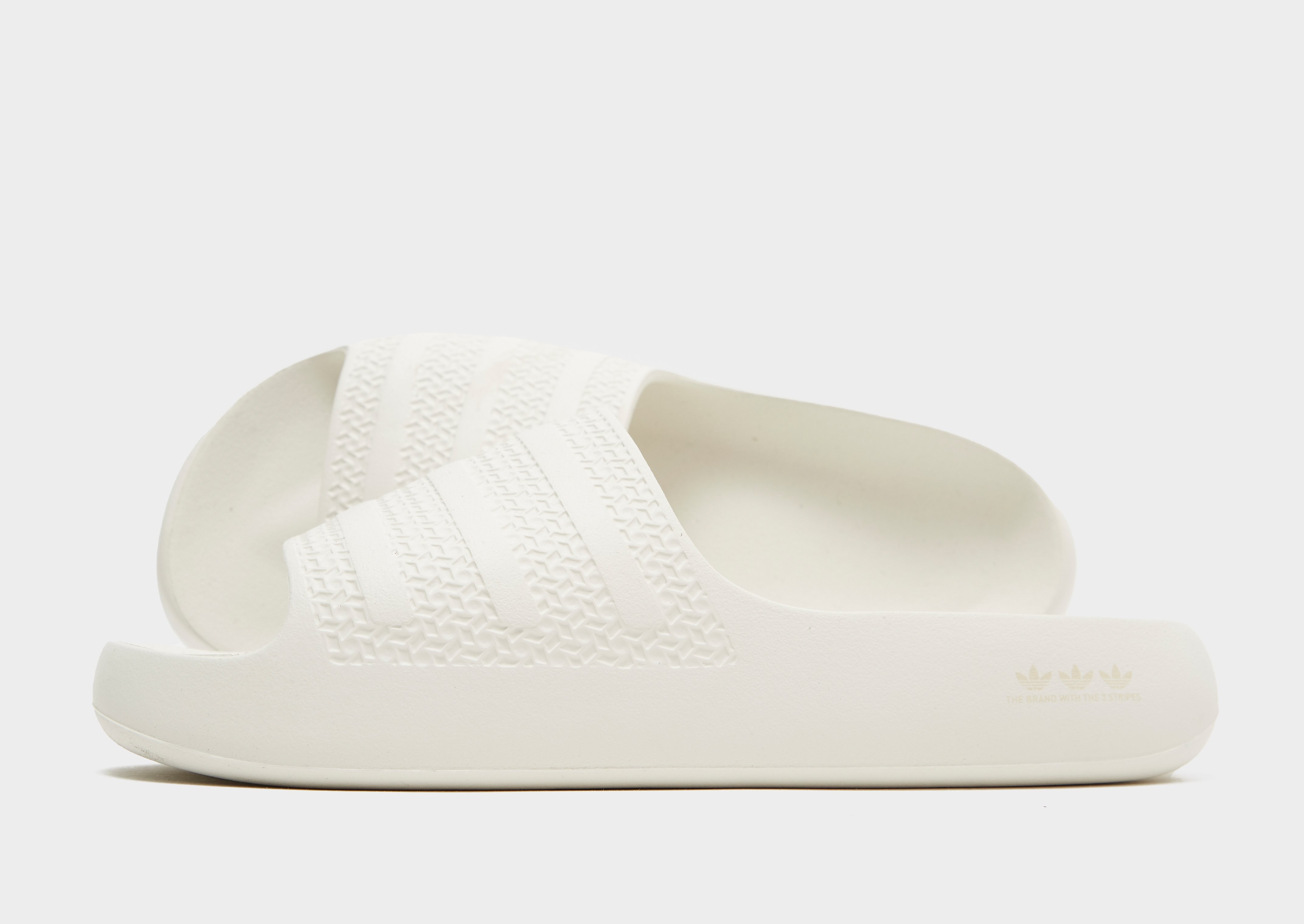 

adidas Originals Ayoon Slides - Off White / Wonder White / Off White - Womens, Off White / Wonder White / Off White