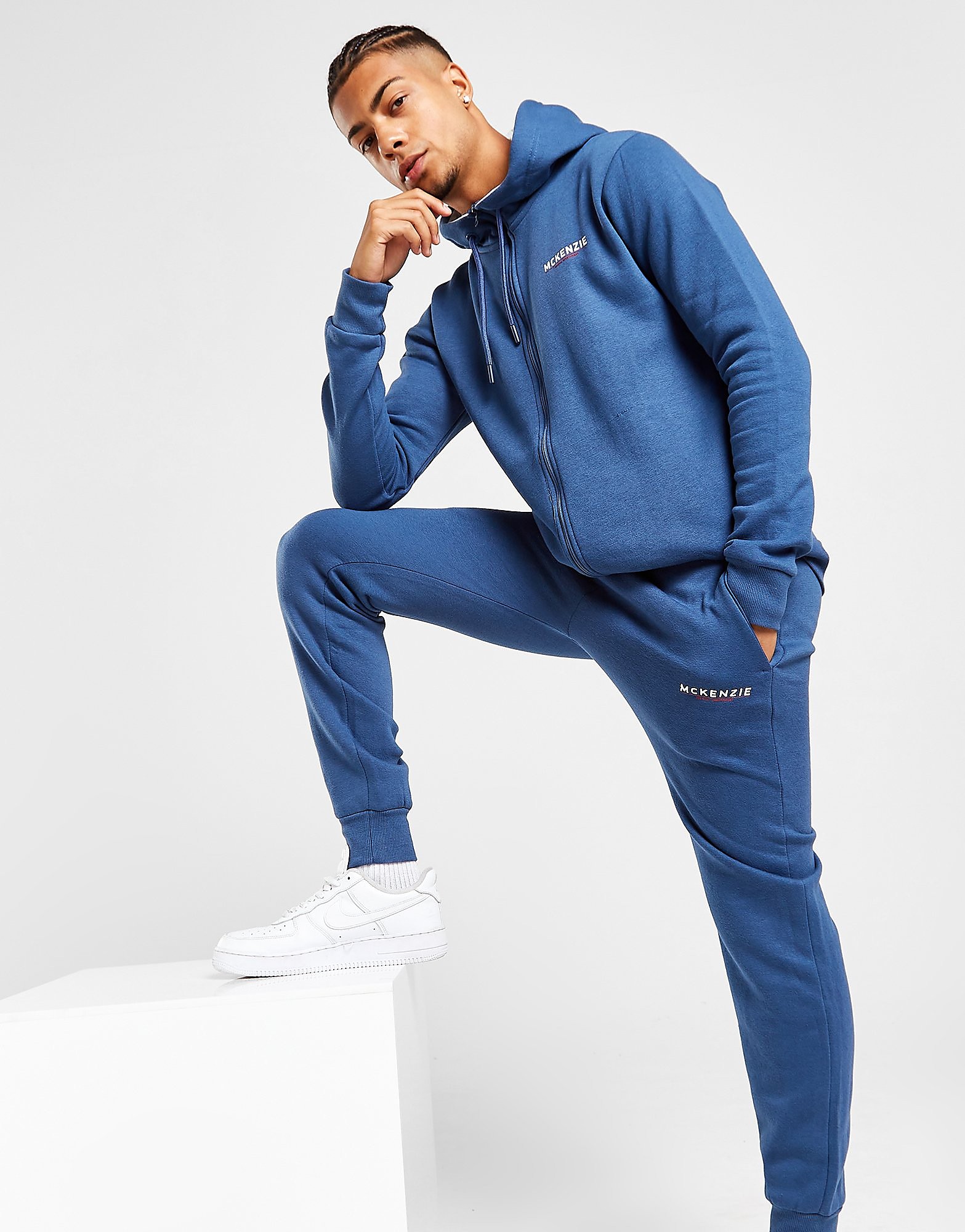 

McKenzie Essential Fleece Tracksuit 2 - Only at JD - Blue - Mens, Blue