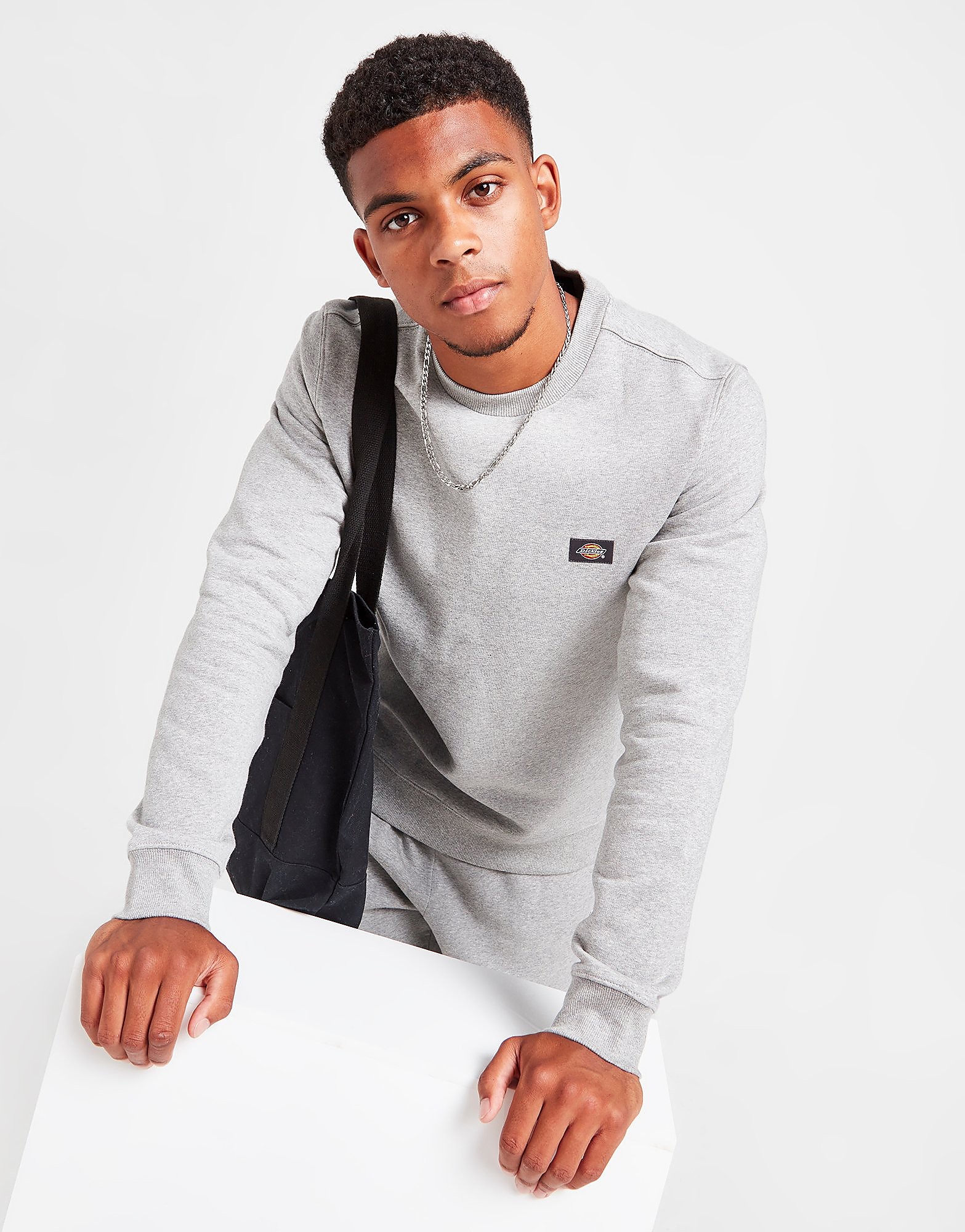 Dickies Oakport Sweatshirt - Grey - Mens, Grey