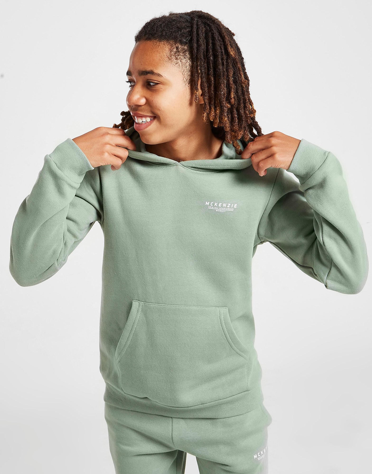 

McKenzie Essential 2 Overhead Hoodie Junior - Green - Kids, Green
