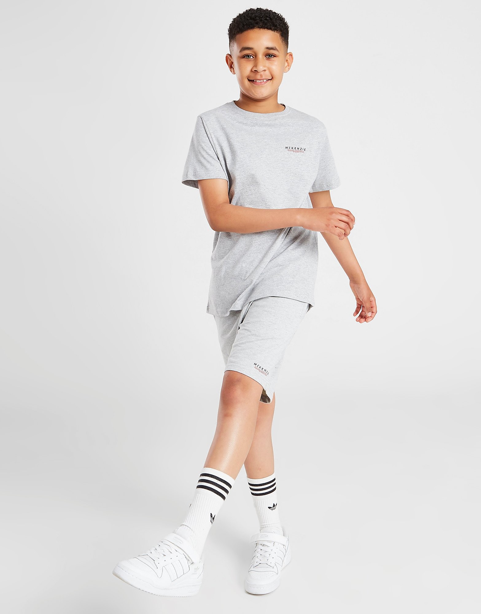 

McKenzie Essential T-Shirt/Shorts Set Junior - Grey - Kids, Grey