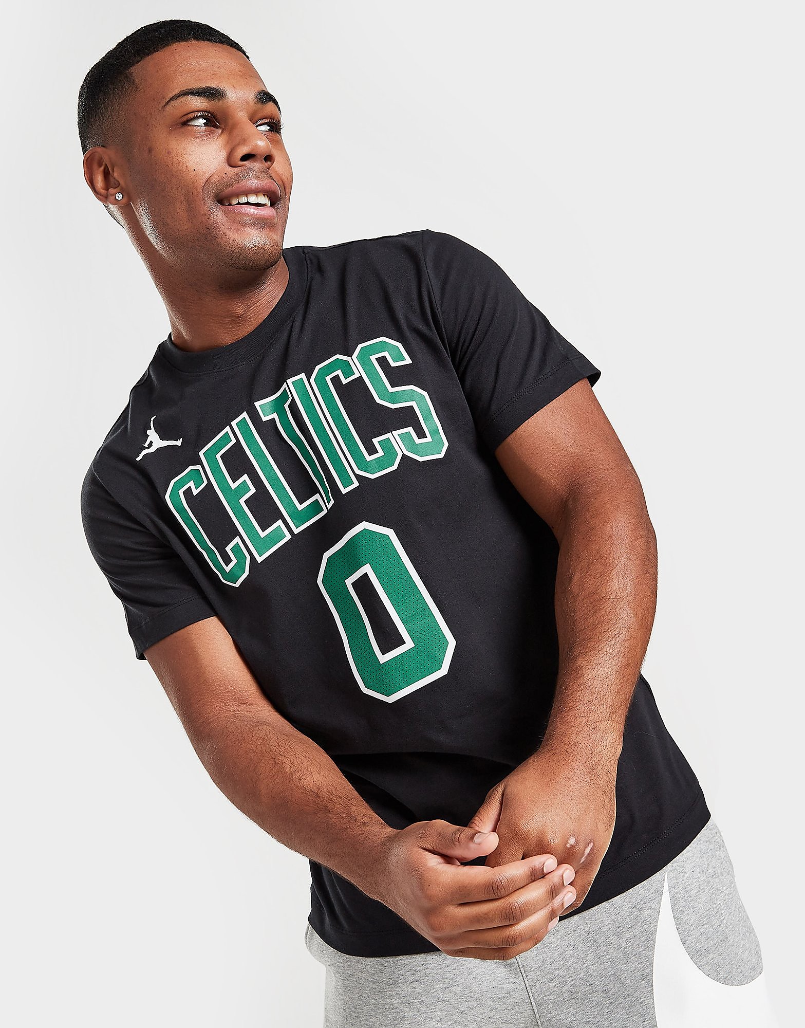 

Jordan NBA Boston Celtics Tatum #0 T-Shirt - Black - Mens, Black