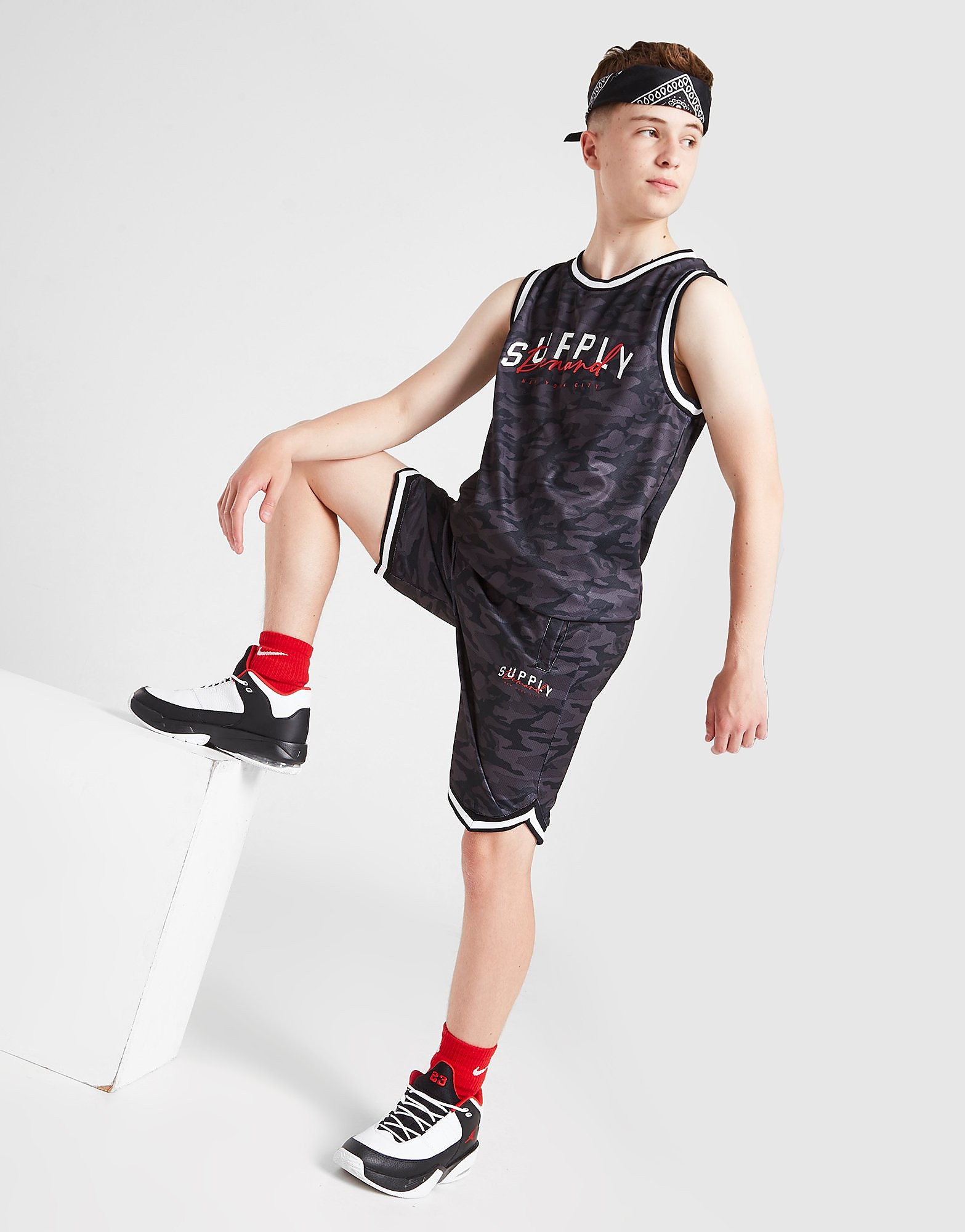 

Supply & Demand Volley Camo Basketball Shorts Junior - Black - Kids, Black