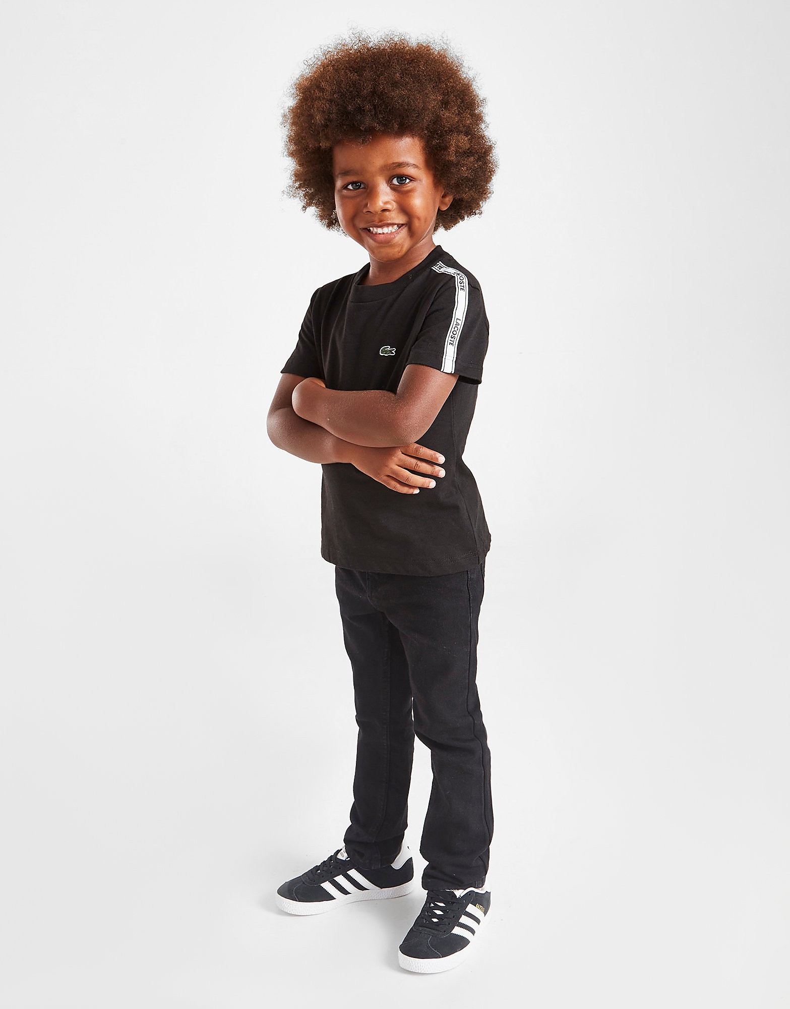 

Lacoste Tape T-Shirt Children - Only at JD - Black - Kids, Black