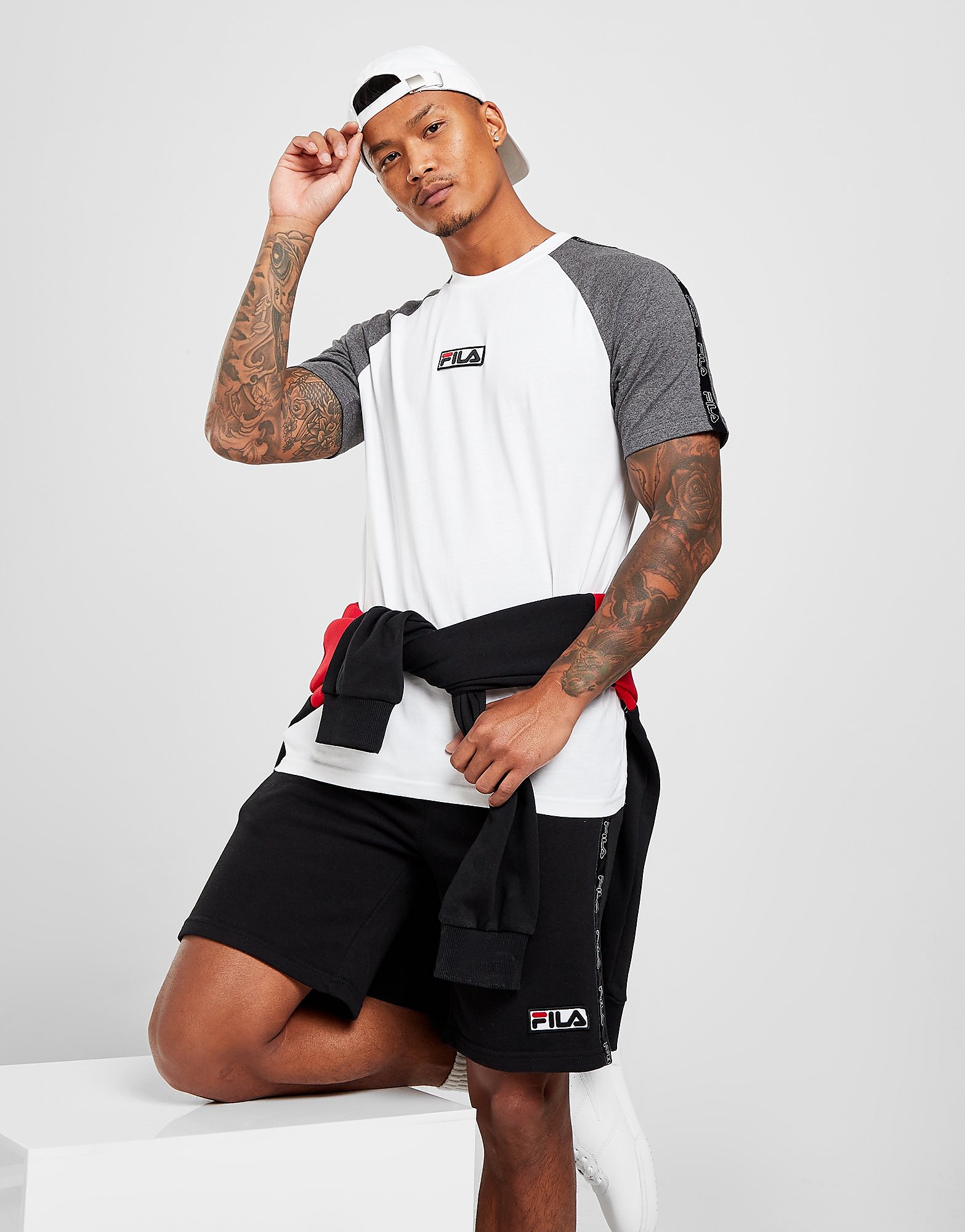 

Fila Columbus Tape T-Shirt - Only at JD - White - Mens, White