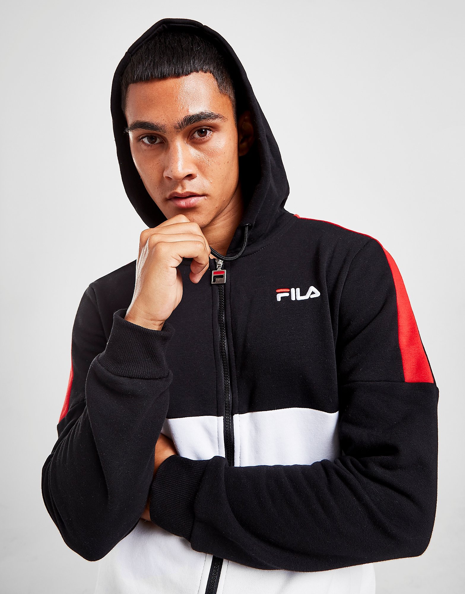 

Fila Ragusa Full Zip Hoodie - Black - Mens, Black