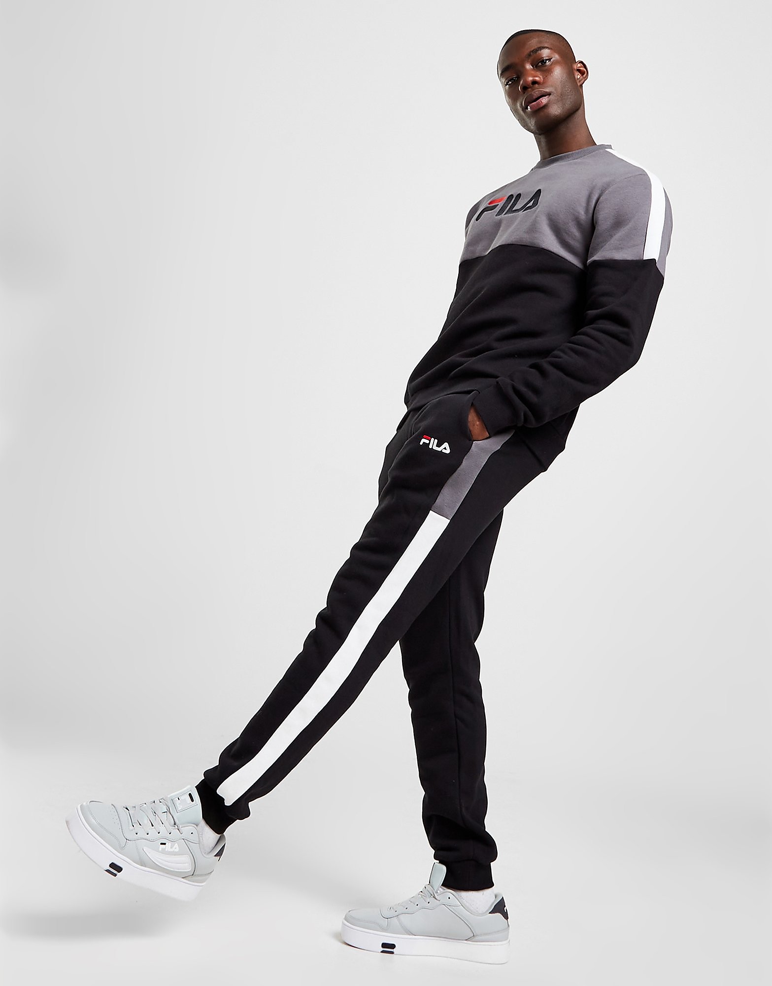 

Fila Sam Joggers - Black/Grey - Mens, Black/Grey