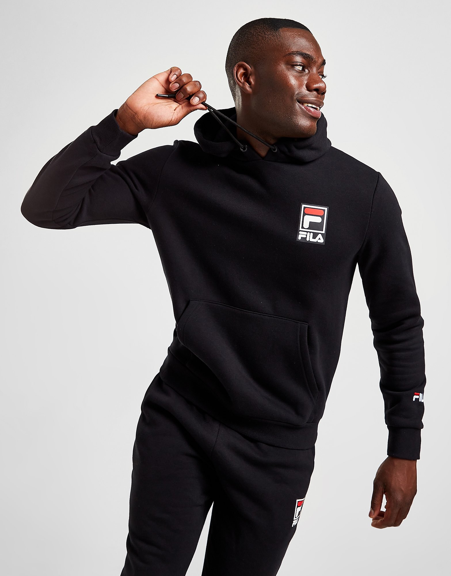 

Fila Kelby Hoodie - Black - Mens, Black