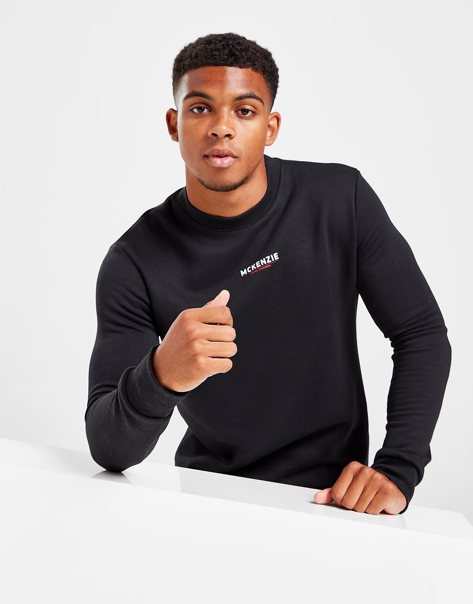 

McKenzie Essential Crew Sweatshirt 2 - Only at JD - Black - Mens, Black