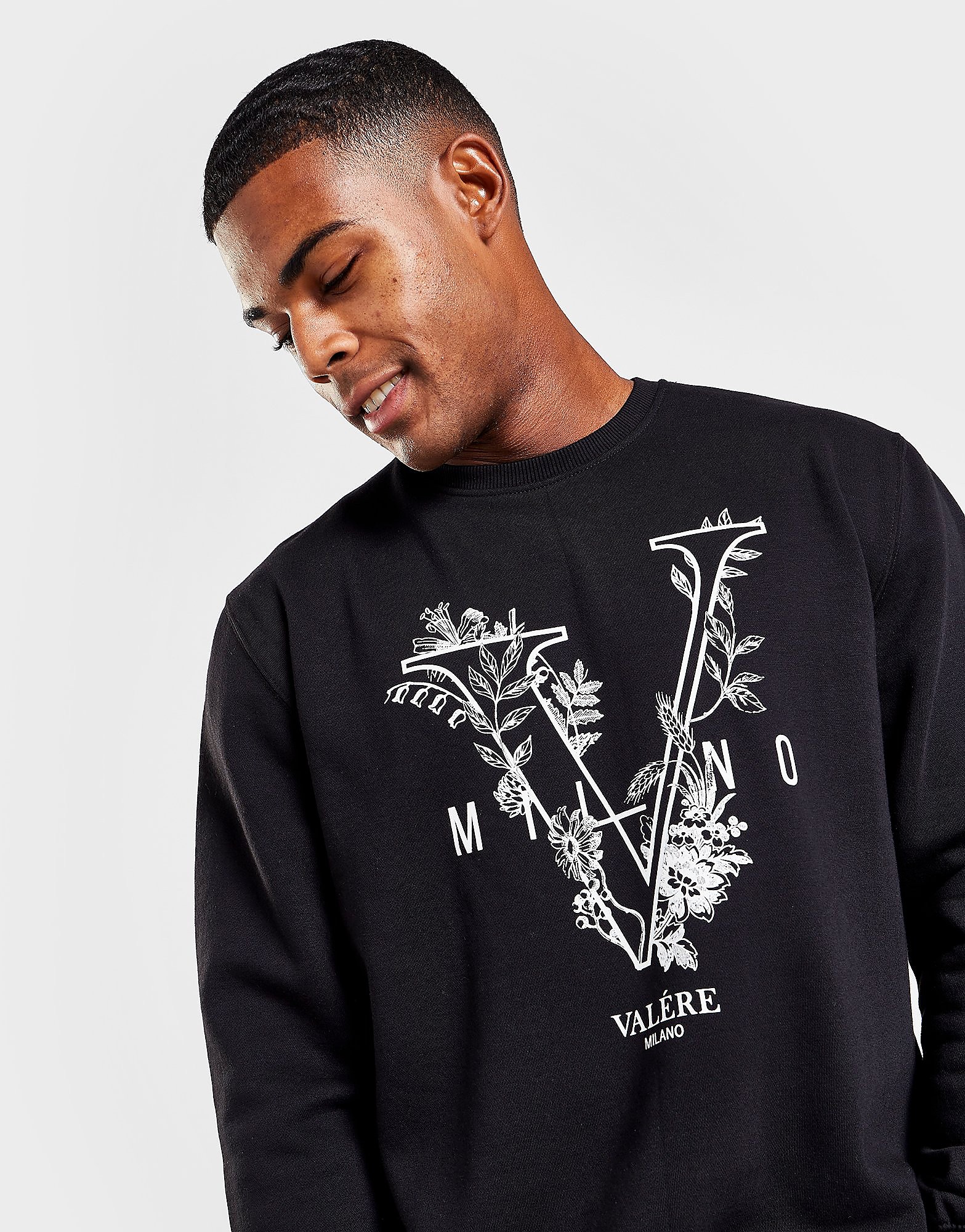 VALERE Sweatshirt Fiore - Preto - Mens, Preto