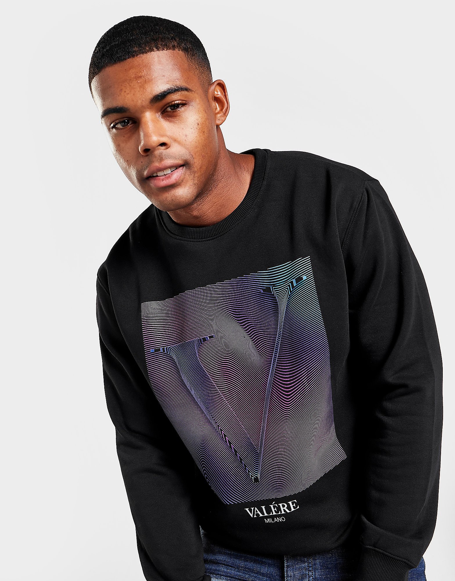 VALERE Sweatshirt Holo V - Preto - Mens, Preto