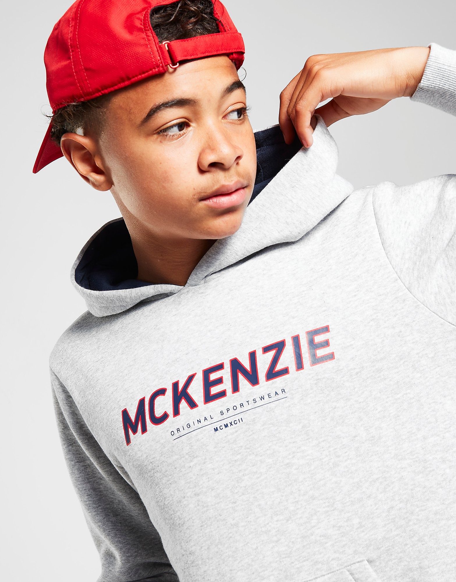 

McKenzie Teo Fleece Overhead Hoodie Junior - Grey - Kids, Grey
