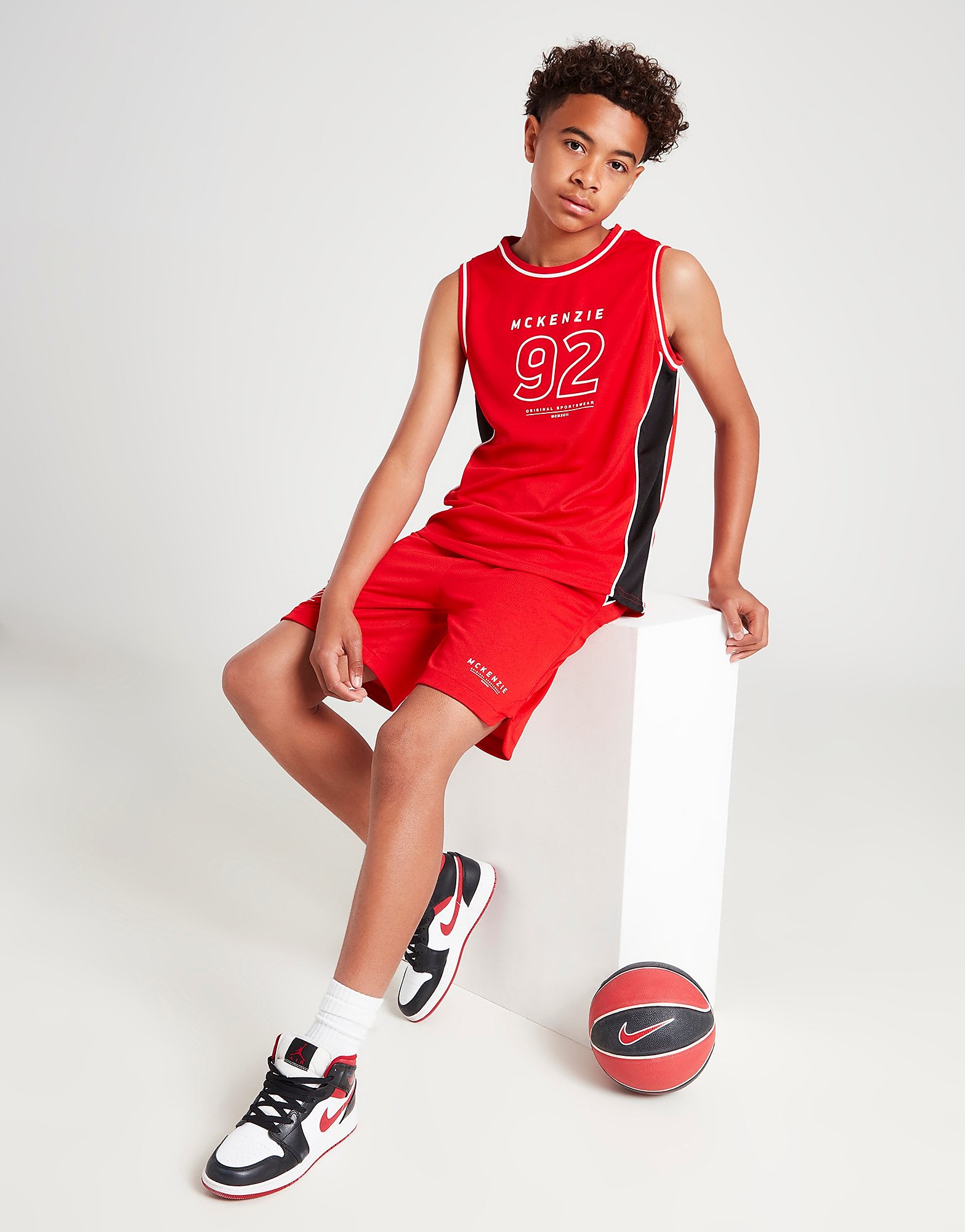 

McKenzie Diego Basketball Shorts Junior - Red - Kids, Red