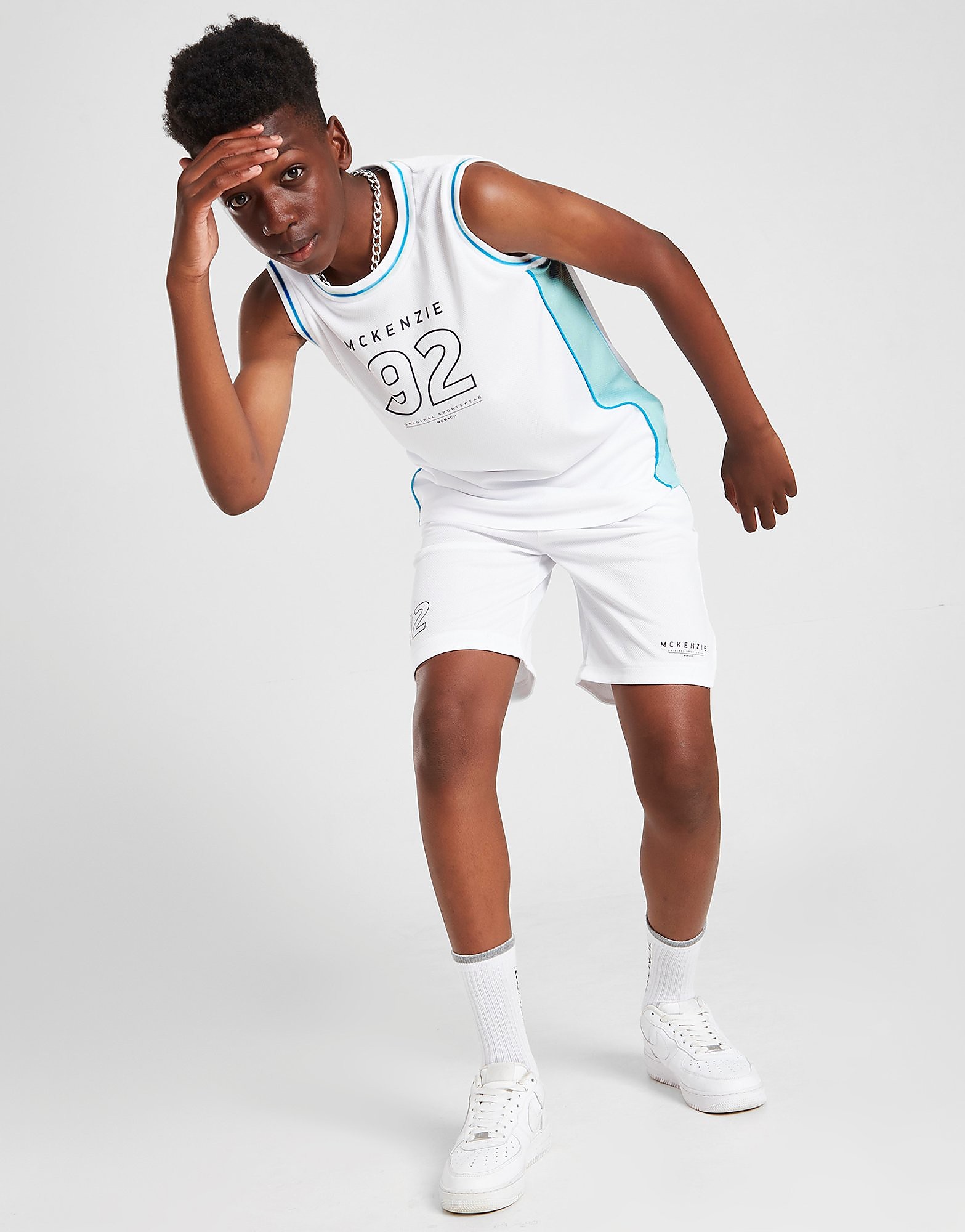 

McKenzie Diego Basketball Shorts Junior - White - Kids, White