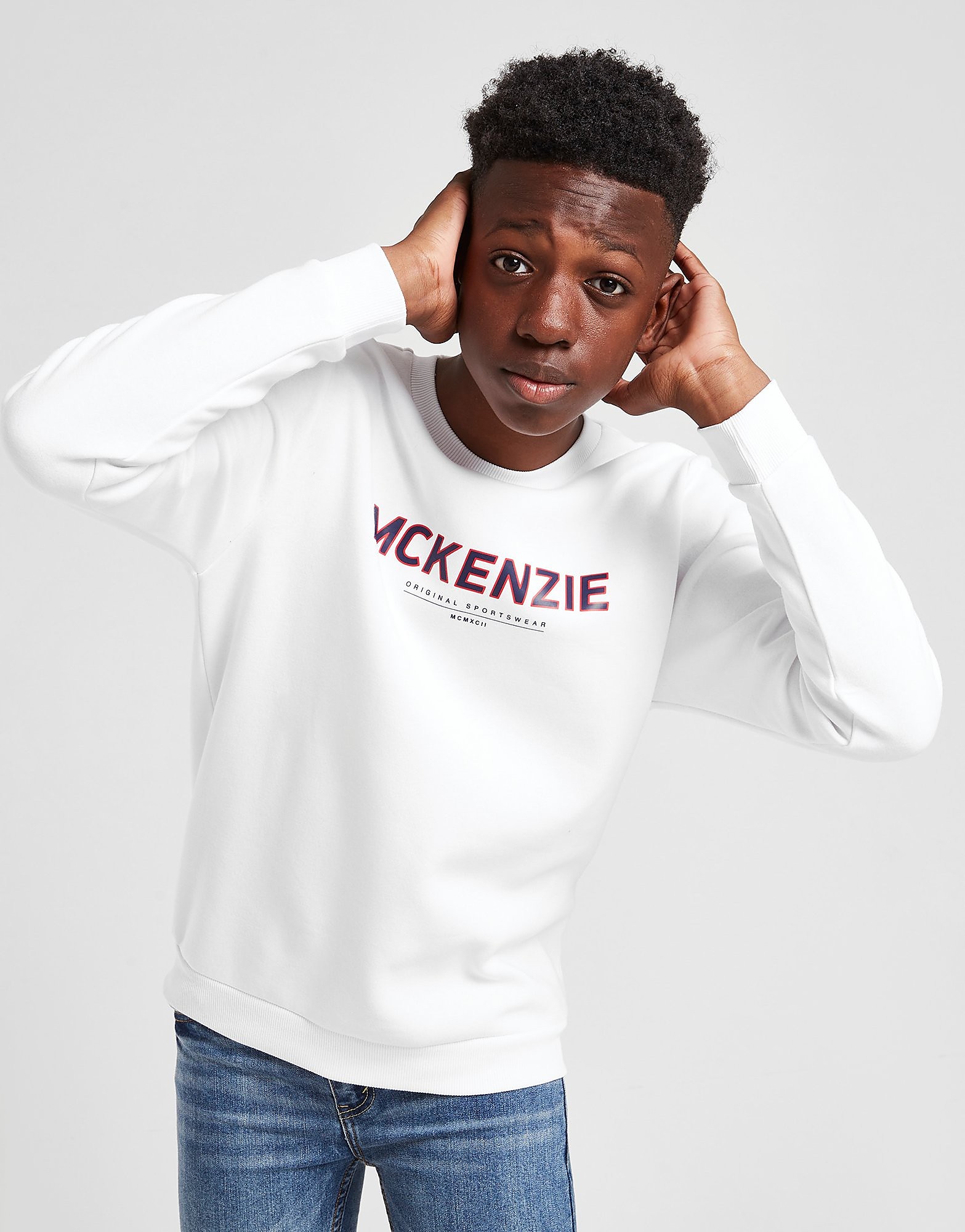 

McKenzie Teo Fleece Crew Sweatshirt Junior - White - Kids, White