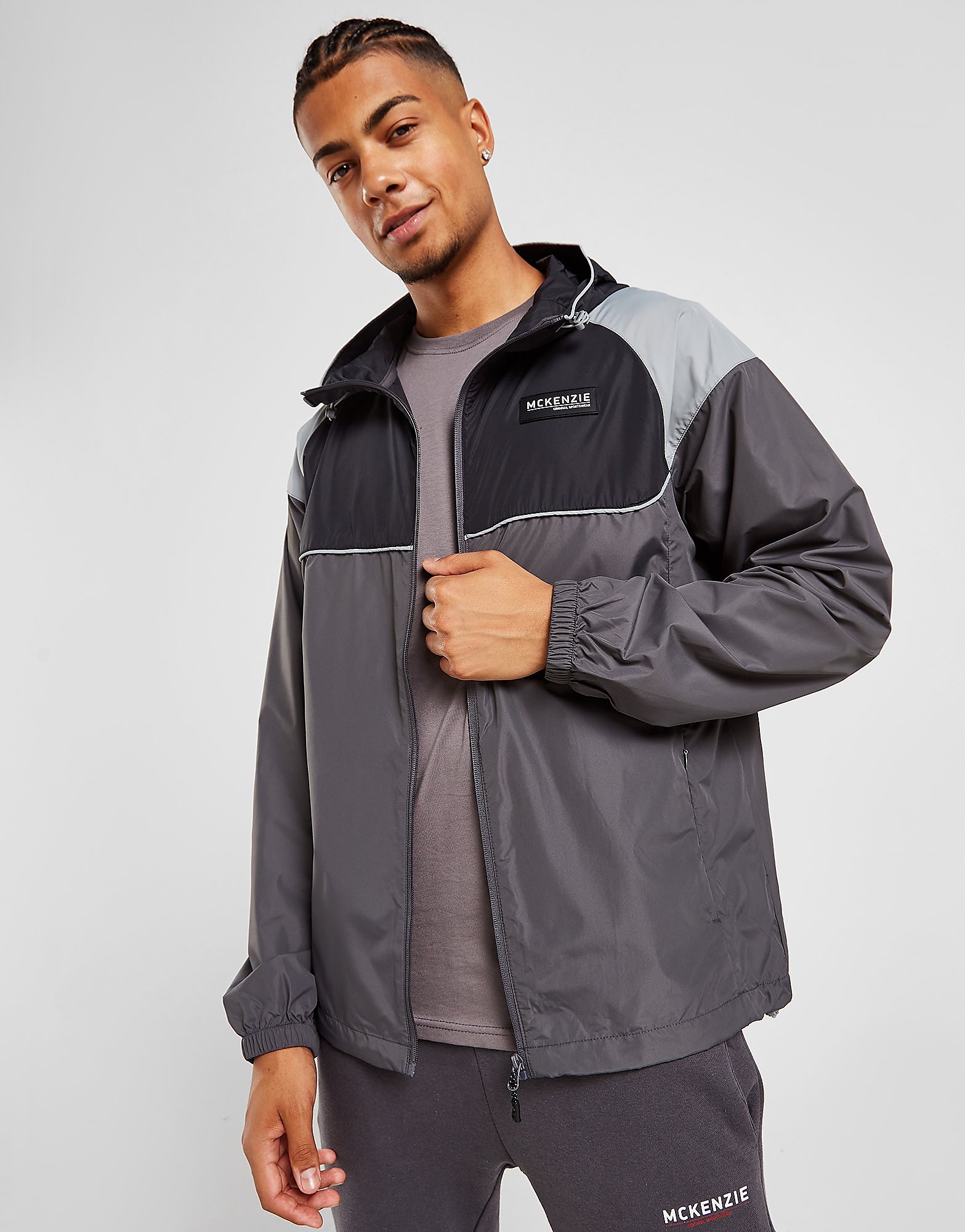 

McKenzie Cred Lightweight Jacket - Only at JD - Grey - Mens, Grey