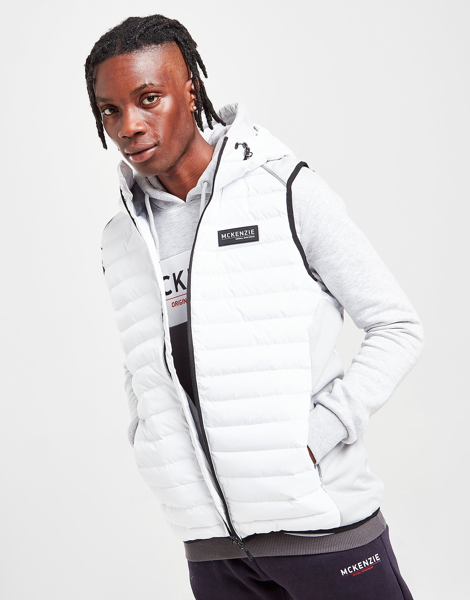 

McKenzie Alameda Hybrid Gilet - Only at JD - White - Mens, White