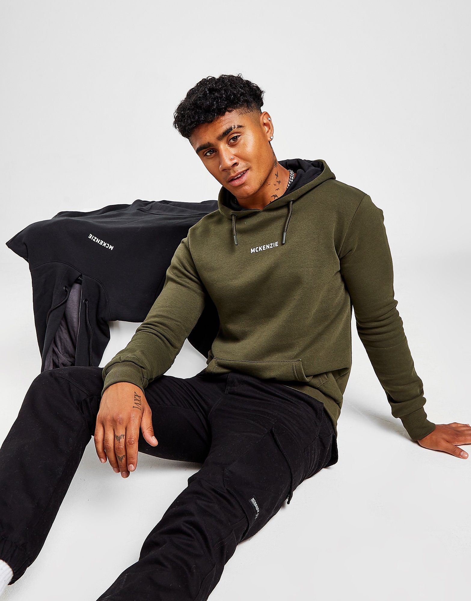

McKenzie 2-Pack Essential Overhead Hoodie 2 - Only at JD - Black/Green - Mens, Black/Green