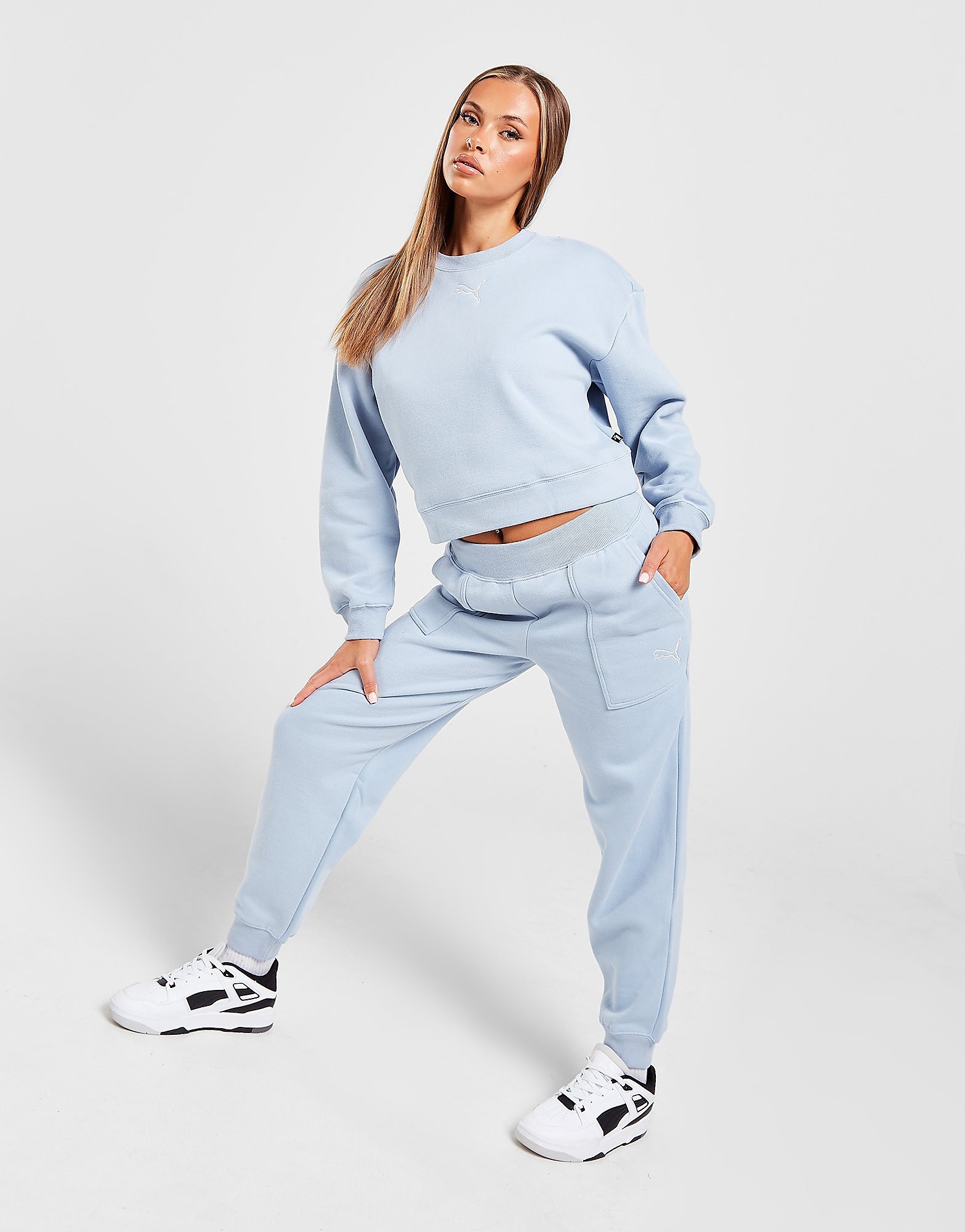 

Puma Crew Tracksuit - Blue - Womens, Blue