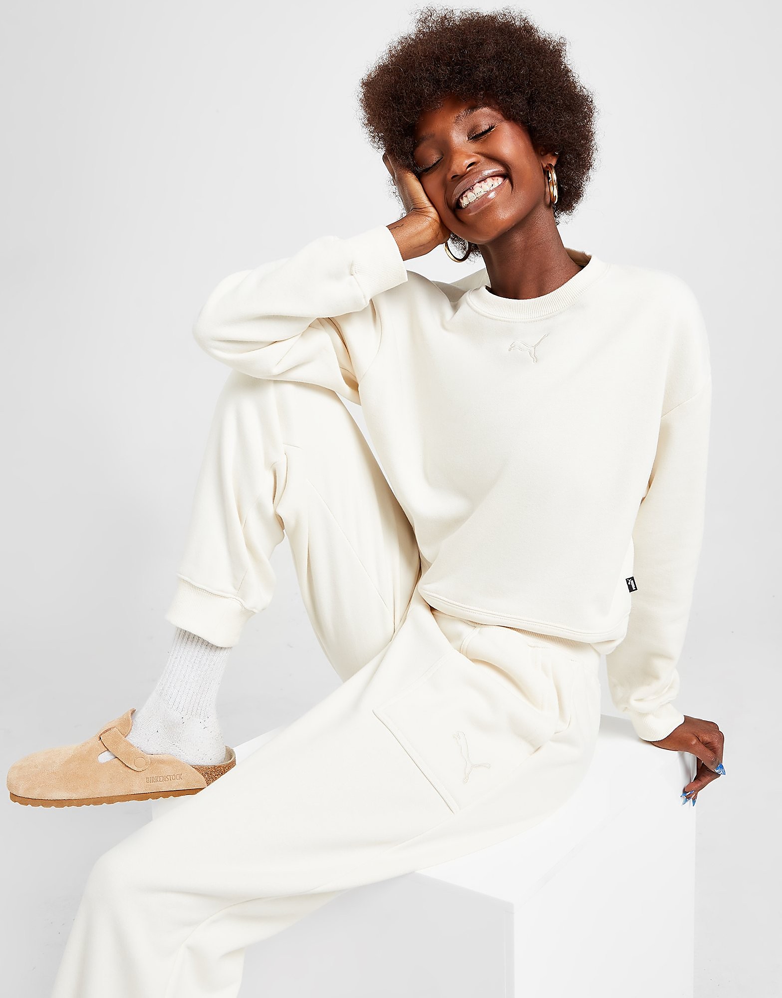 

Puma Crew Tracksuit - White - Womens, White