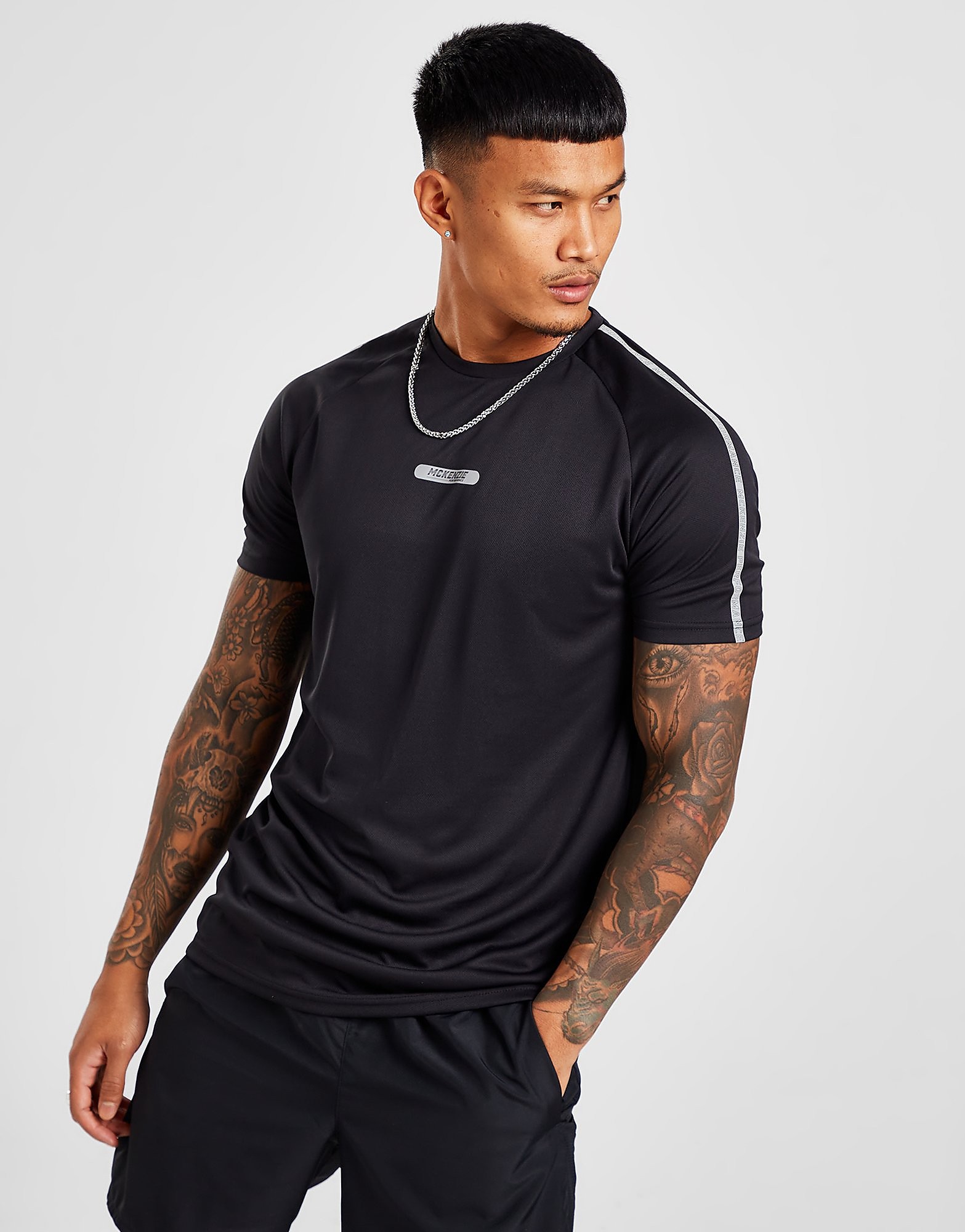 

McKenzie 2 Pack Pace Poly T-Shirts - Only at JD - Black - Mens, Black