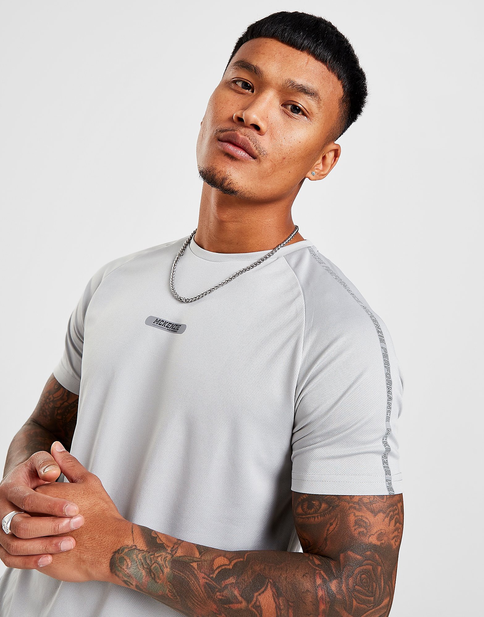 

McKenzie 2 Pack Pace Poly T-Shirts - Only at JD - Grey - Mens, Grey