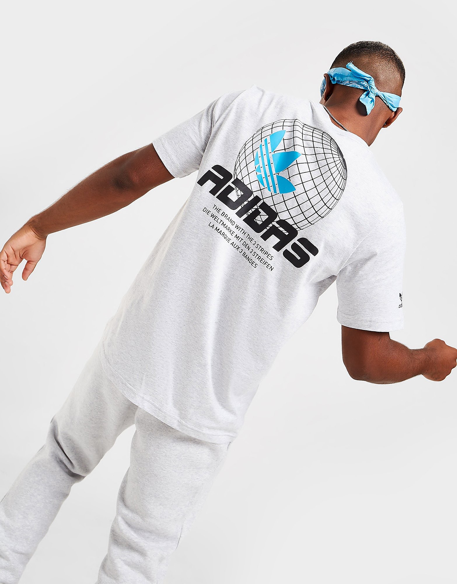 

adidas Originals Globe T-Shirt - Only at JD - Grey - Mens, Grey