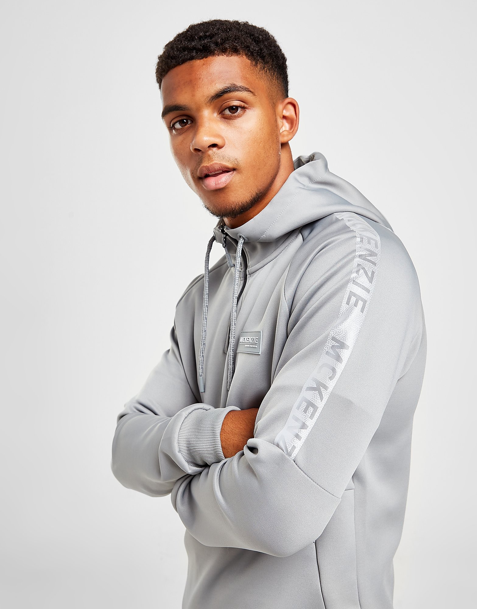

McKenzie Dempsey 1/4 Zip Hoodie - Only at JD - Grey - Mens, Grey